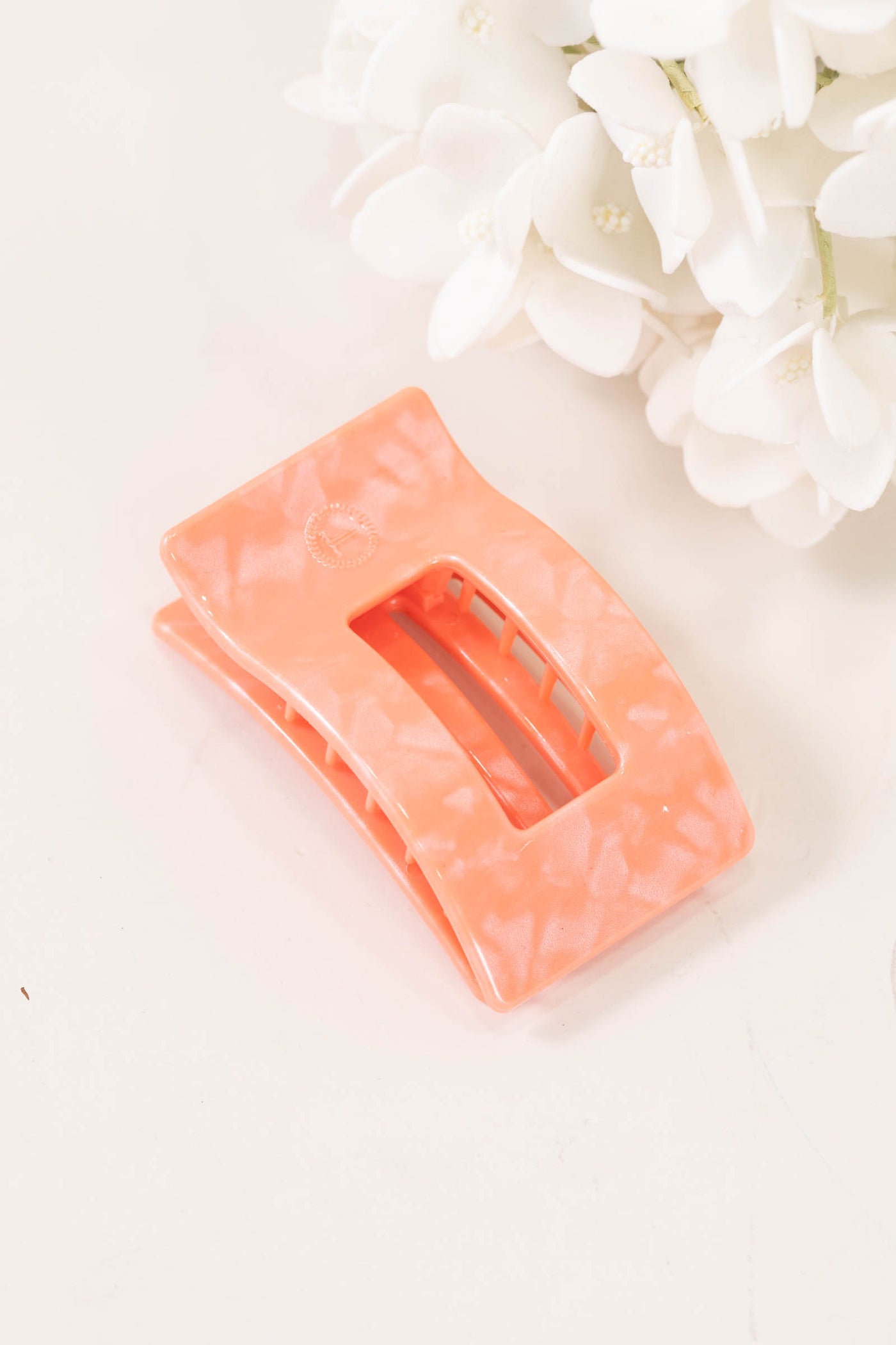 Dreamsicle Flat Rectangle Hair Clip