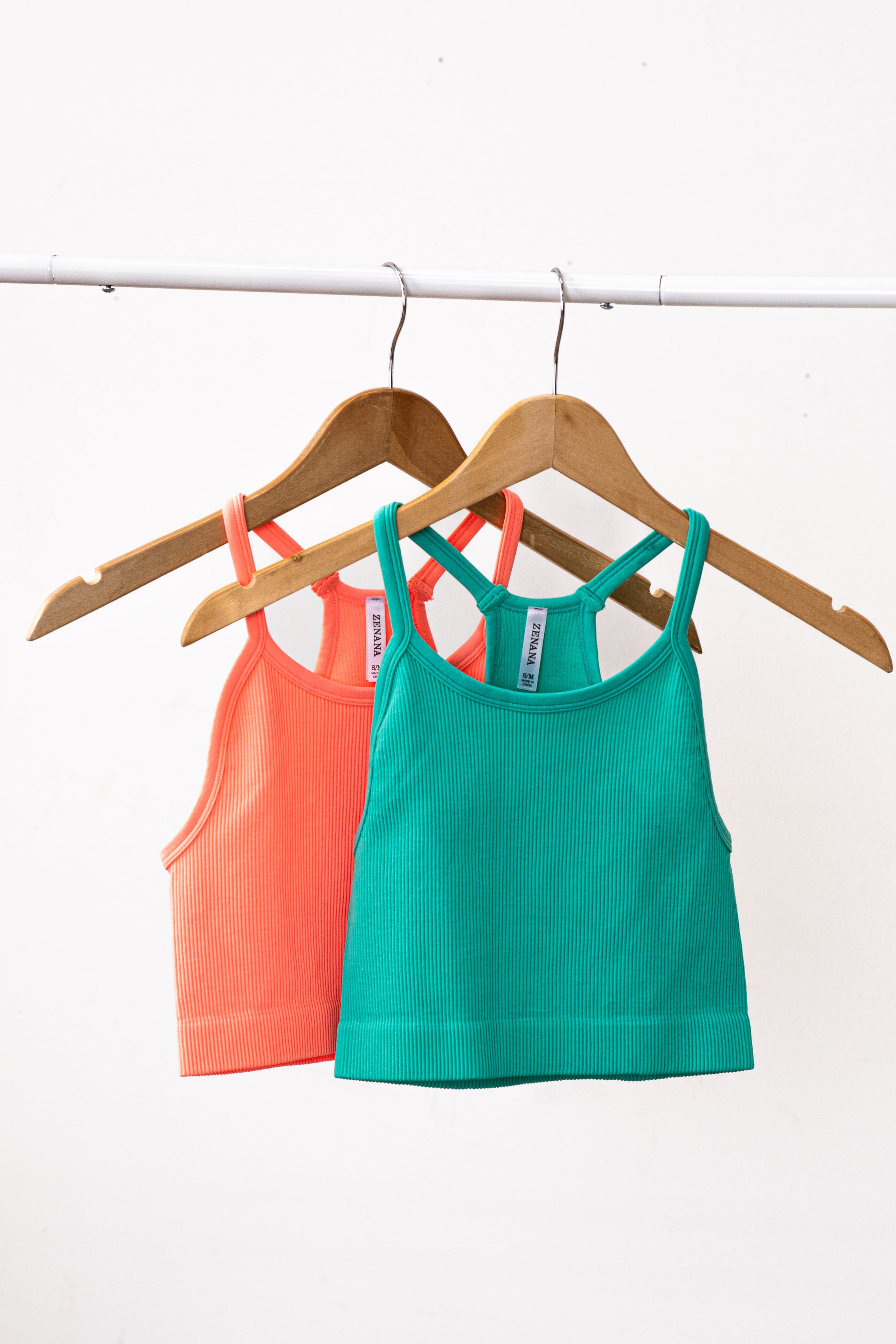Mint and Neon Coral Bralette Bundle - Filly Flair