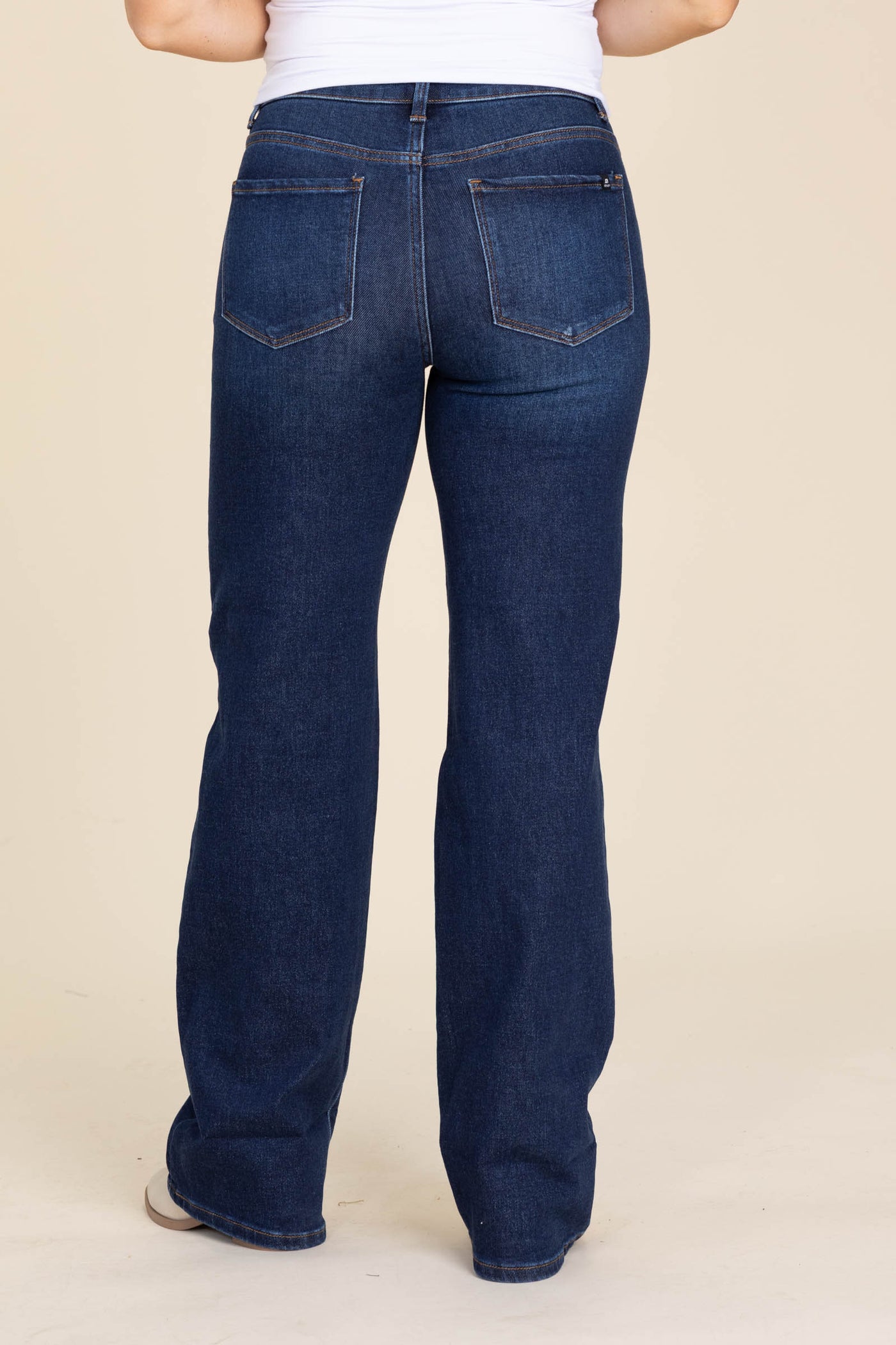 J21 Dark Wash Mid Rise Wide Leg Jeans
