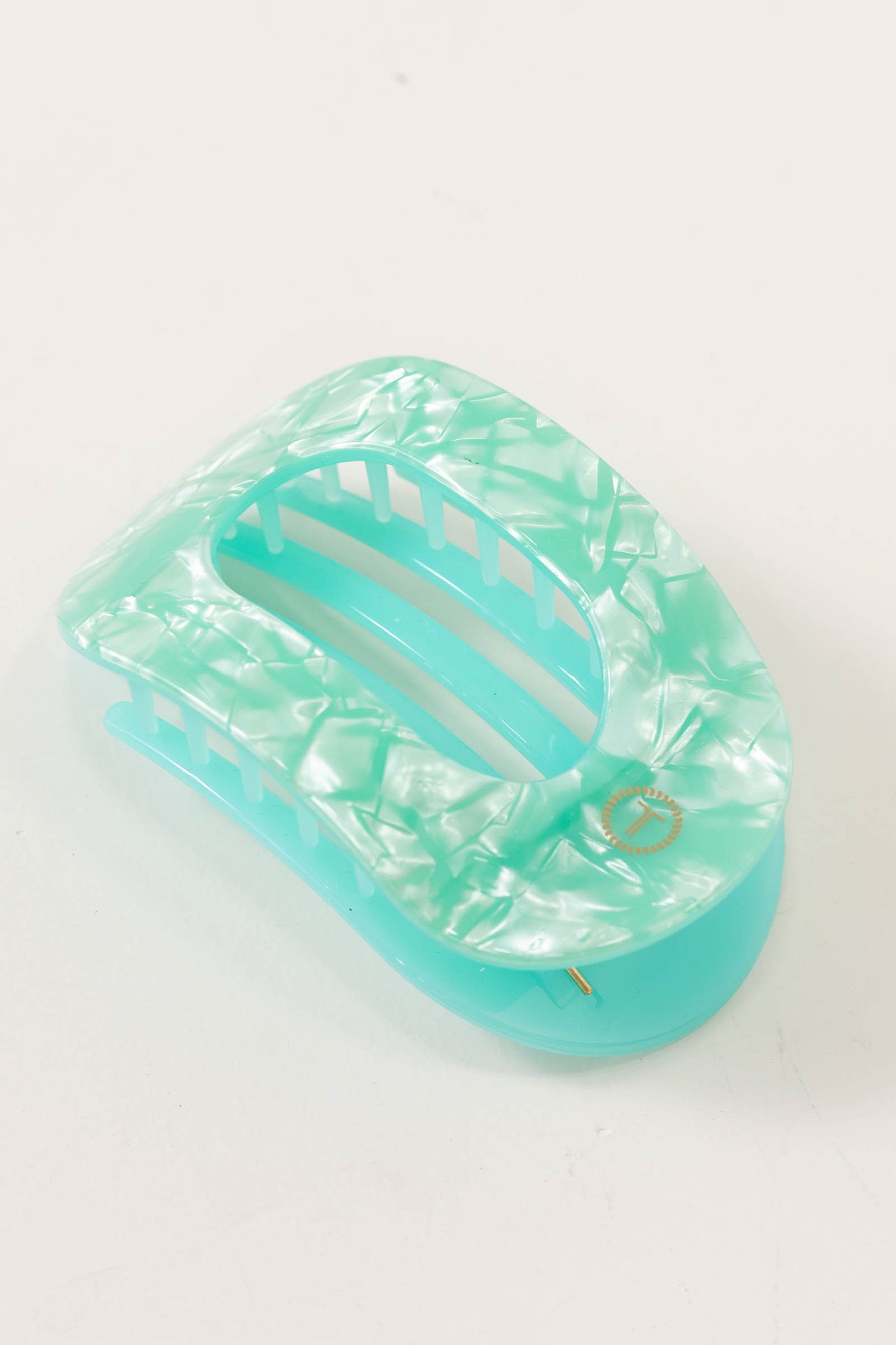 Spring Splash Flat Round Hair Clip