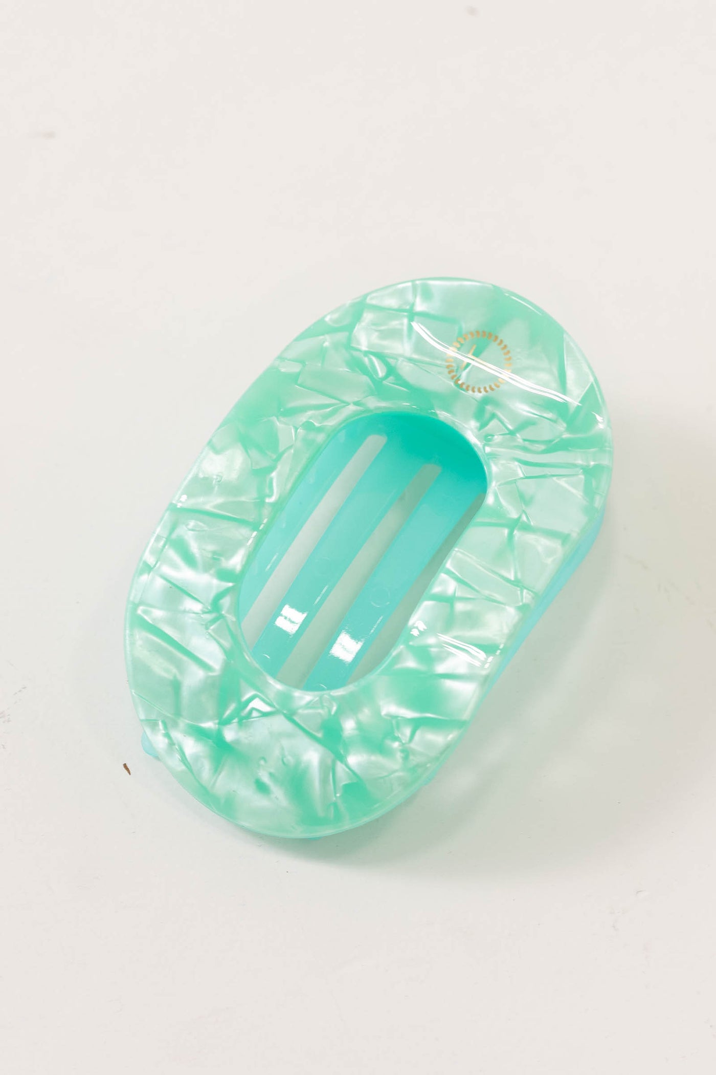 Spring Splash Flat Round Hair Clip