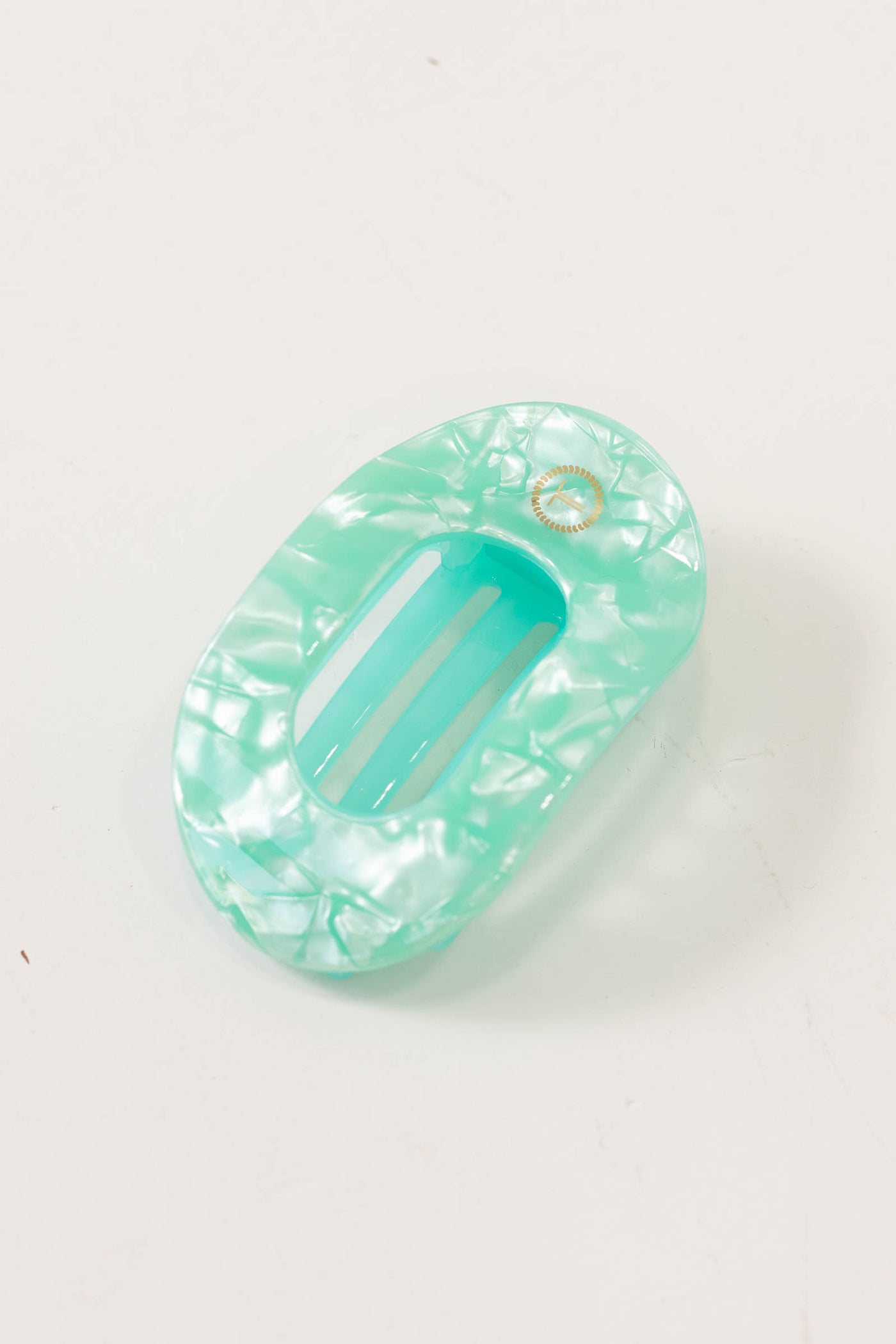 Spring Splash Flat Round Hair Clip