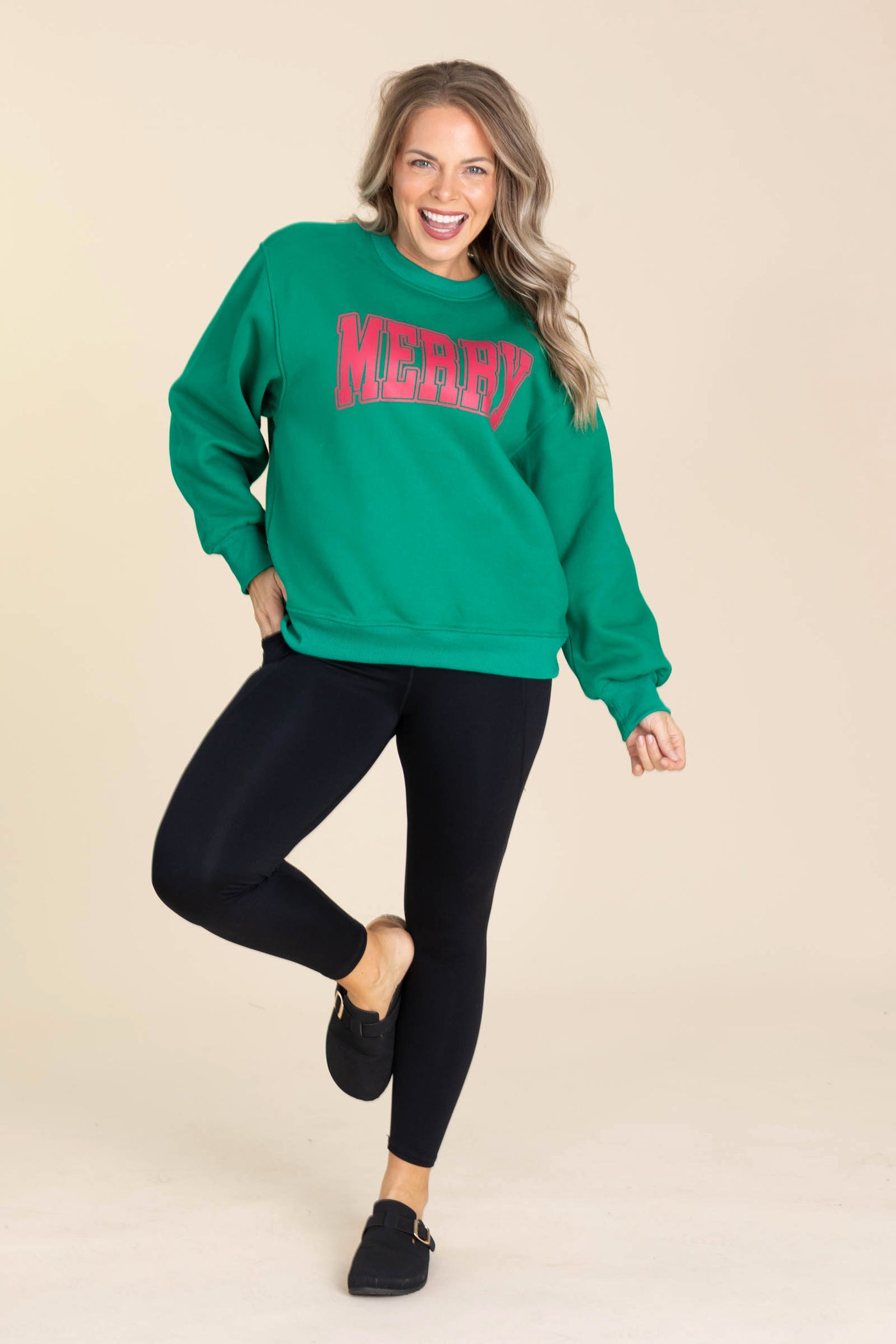 Green Merry Sweatshirt