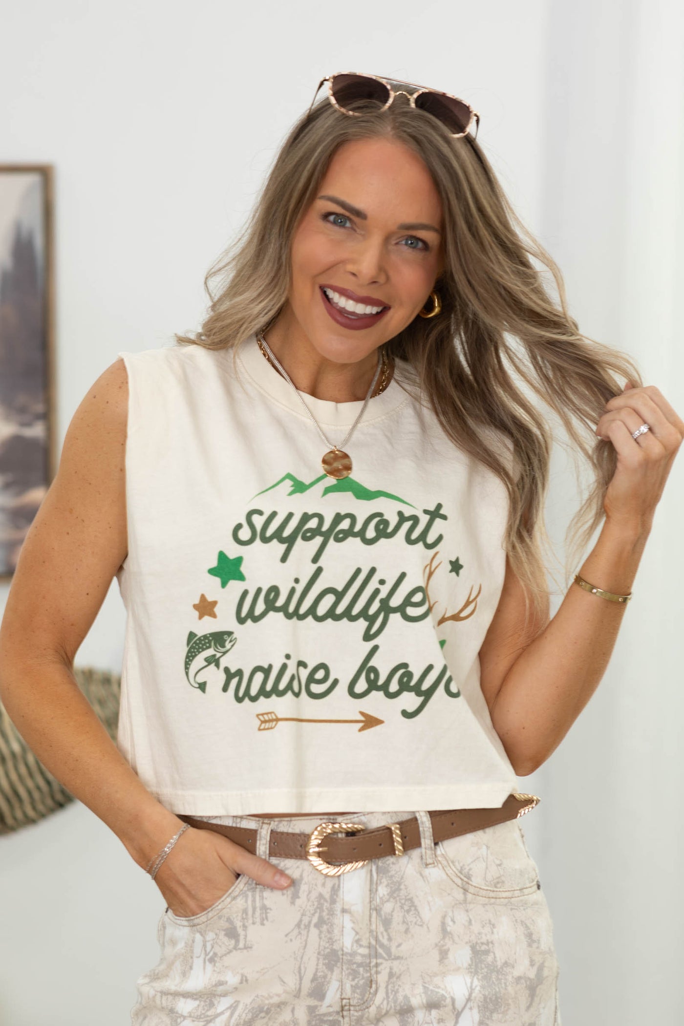 Support Wildlife Tank- 100% Cotton
