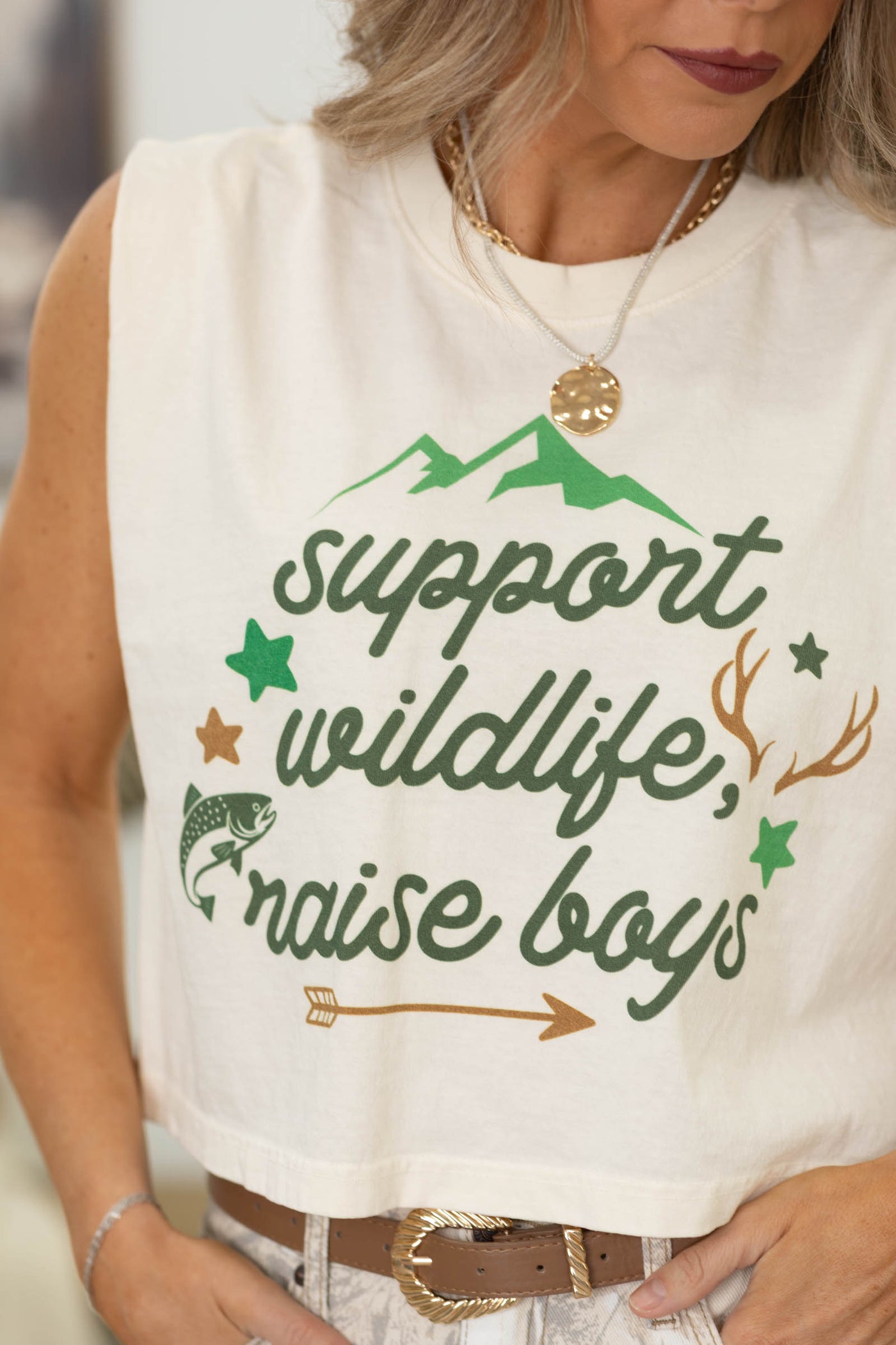 Support Wildlife Tank- 100% Cotton