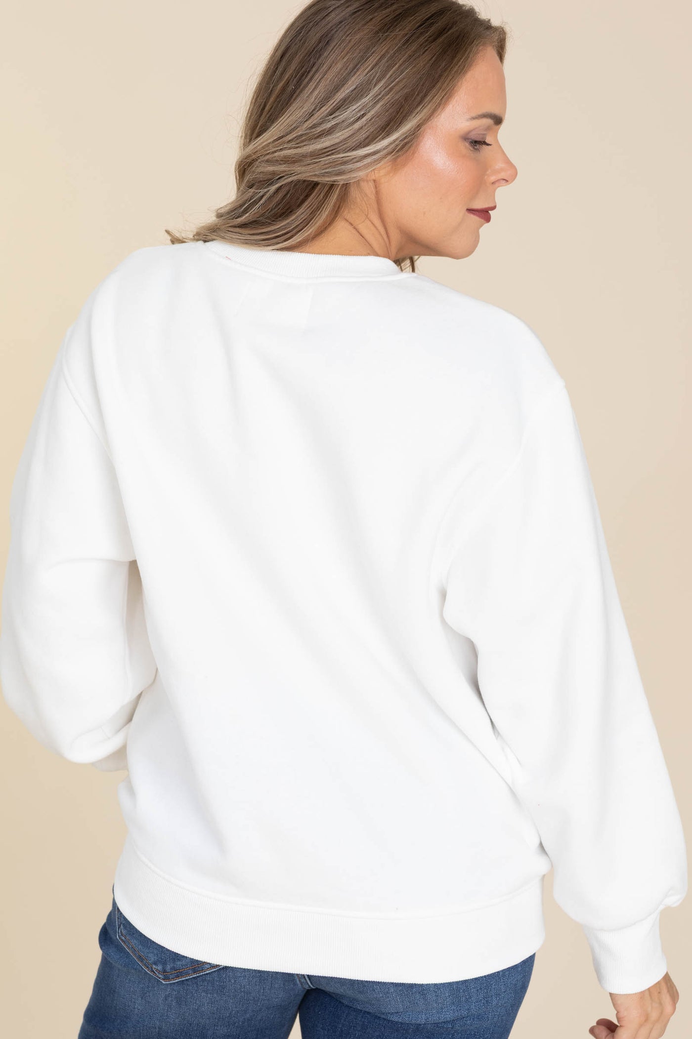 White Merry And Bright Sweatshirt