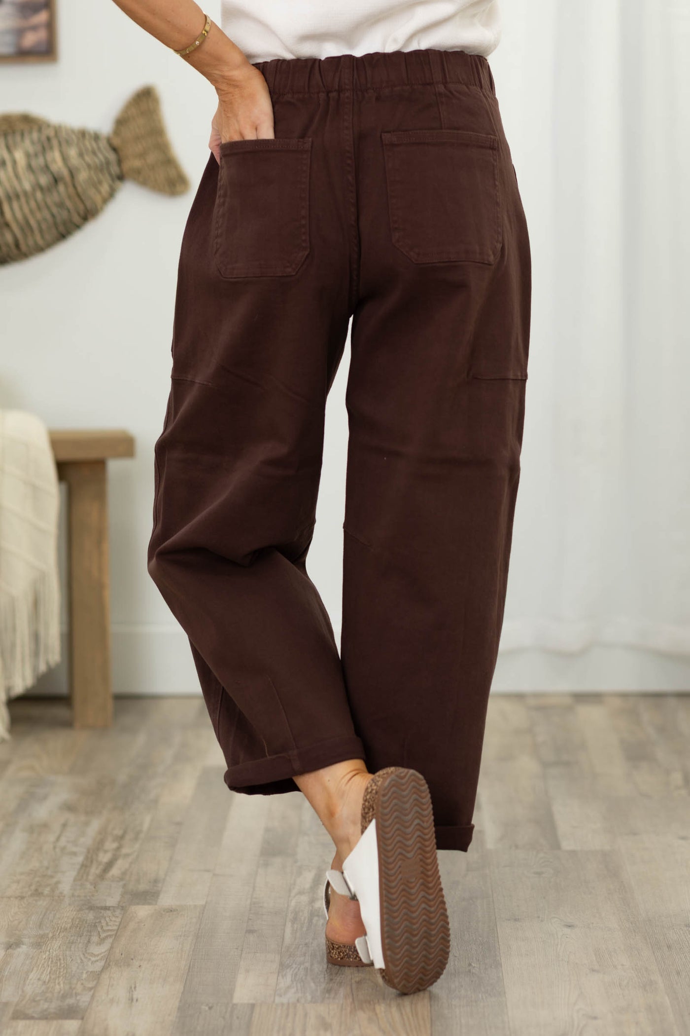Risen Crop Wide Barrel Pants