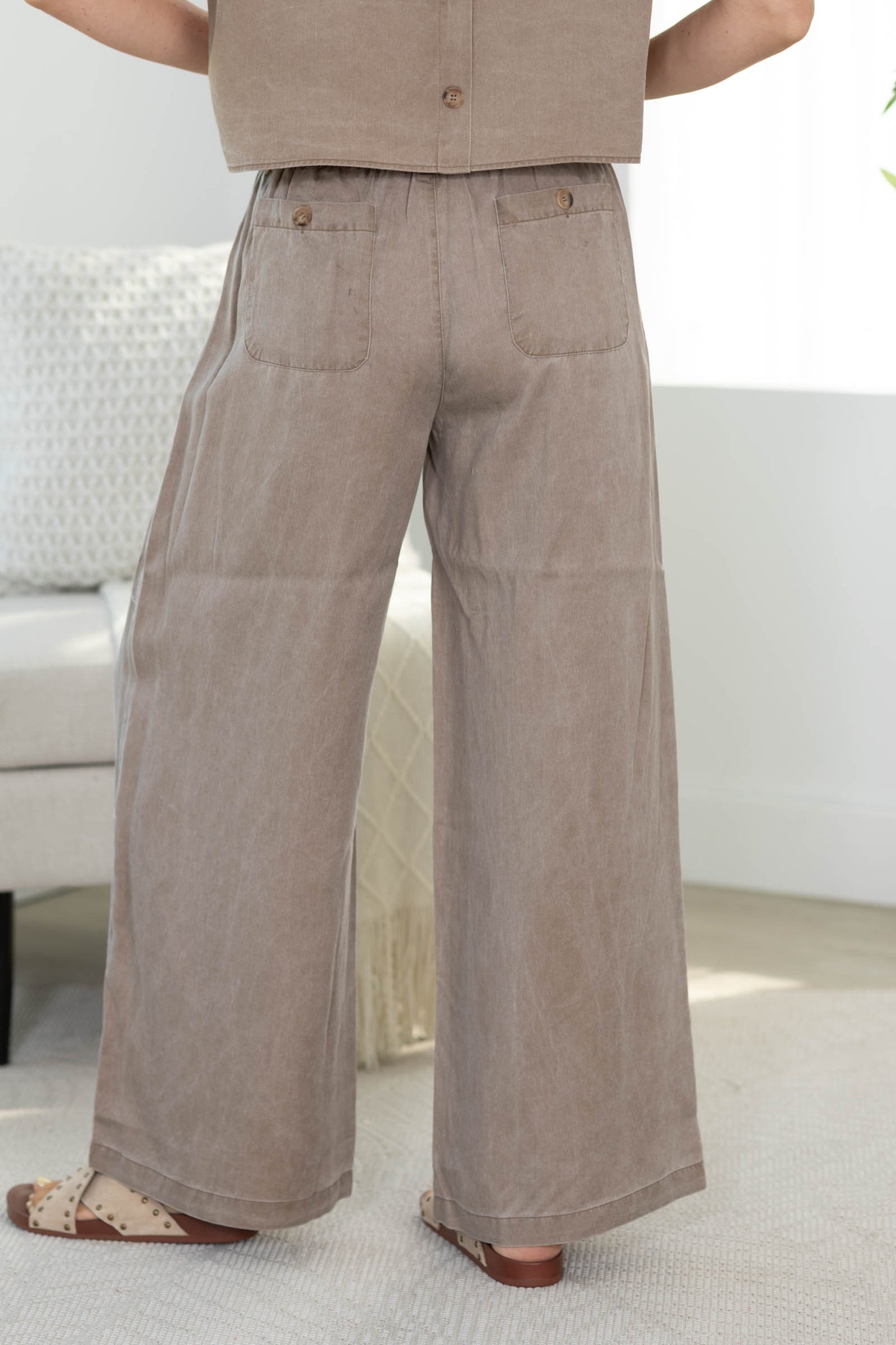 Mineral Washed Soft Knit Pants
