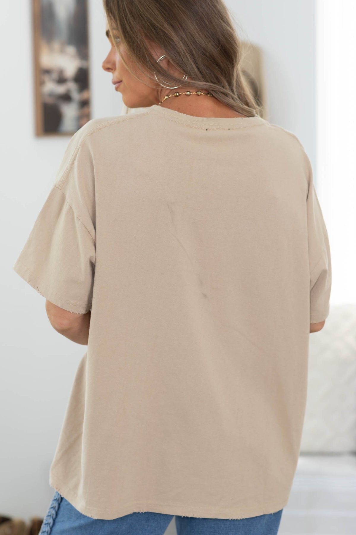 Tan Western Cowboy Remix Vintage Graphic Tee