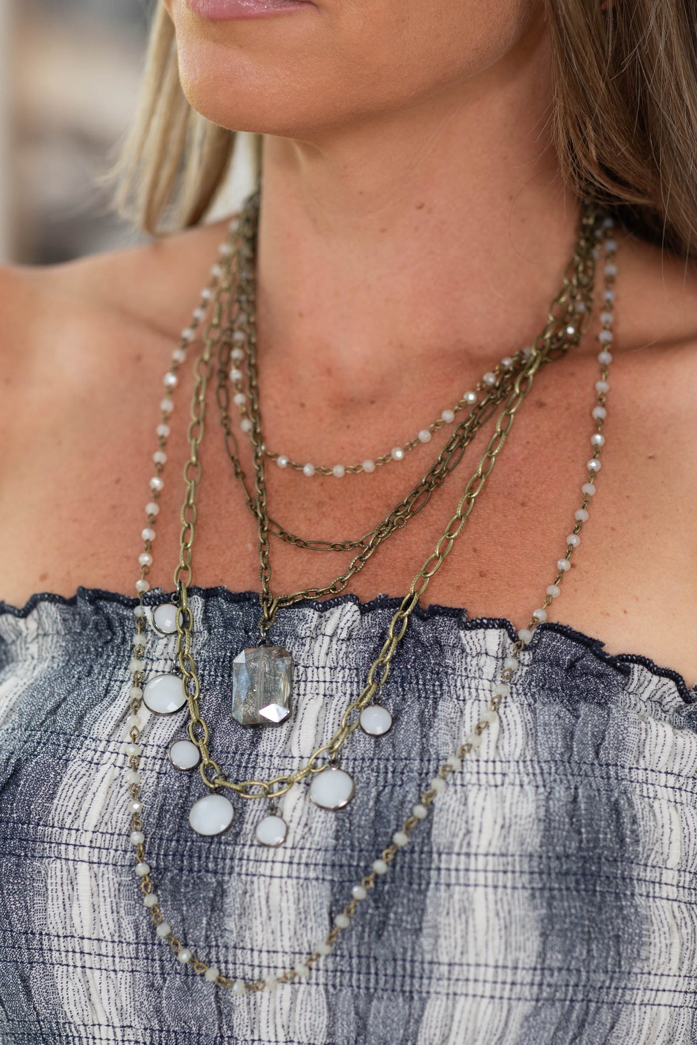Bronze Grace Layered Necklace