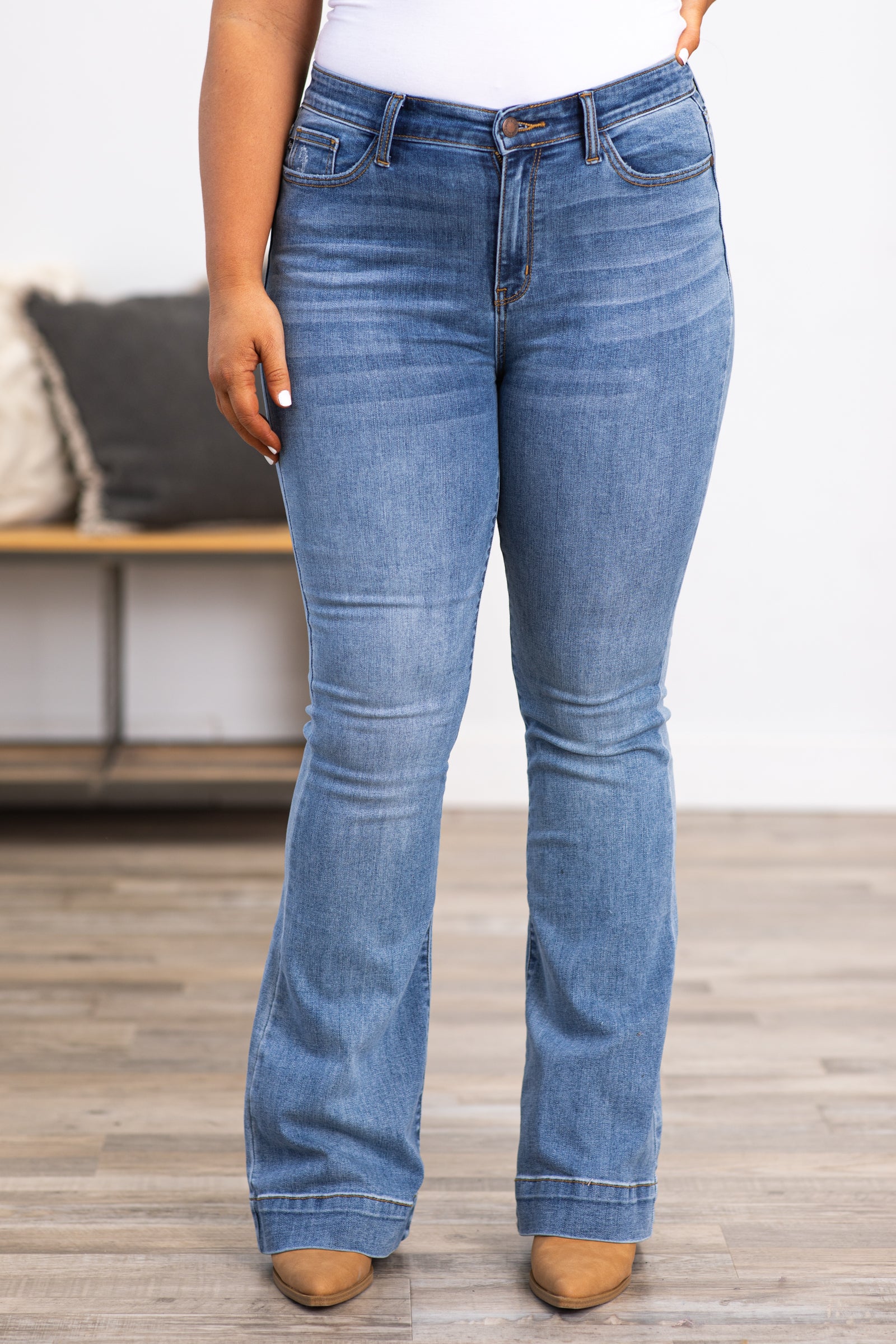 Judy Blue Trouser Flare Jeans