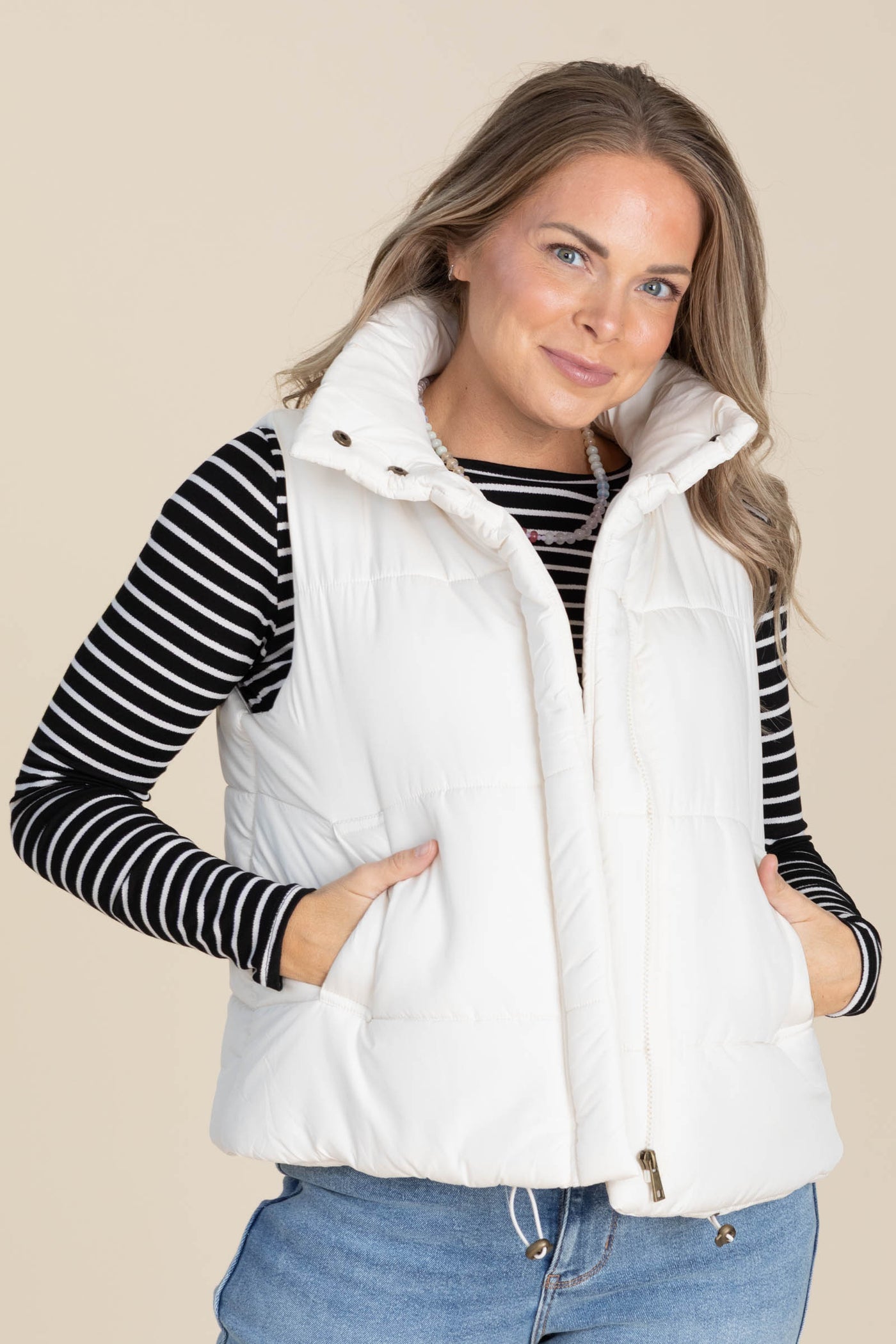 Striped Long Sleeve Knit Tops