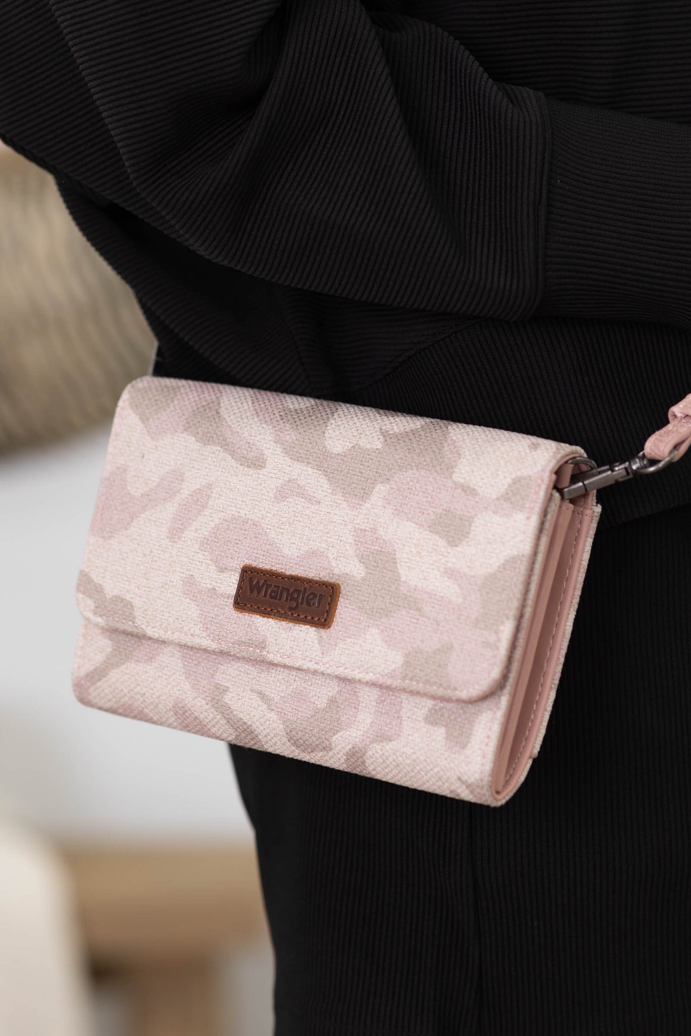 Crossbody Tri-Fold with Snap Closure