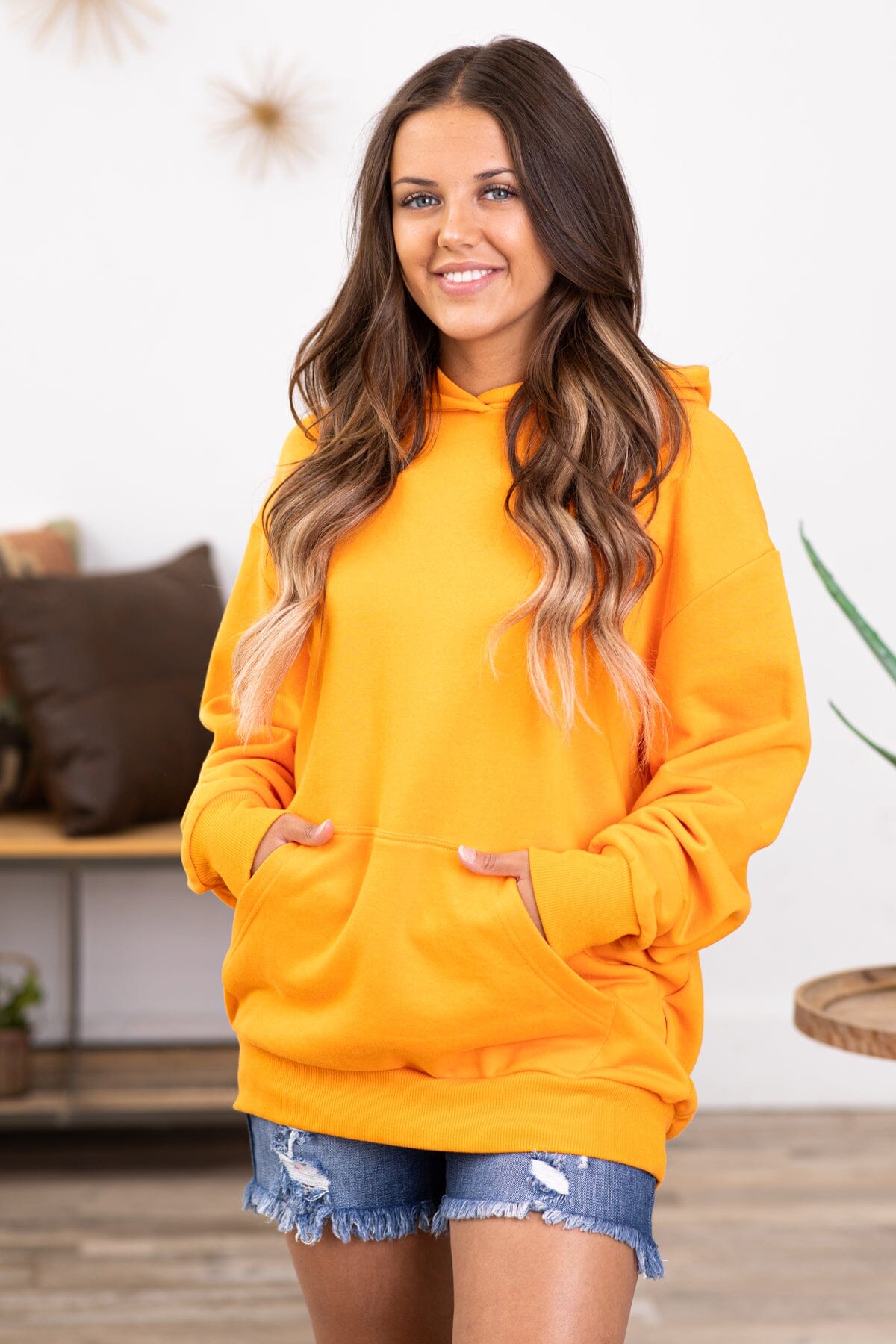 Orange Hooded Sweatshirt - Filly Flair