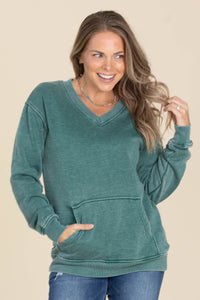 Filly Flair Cozy Campfire V-Neck Sweatshirt