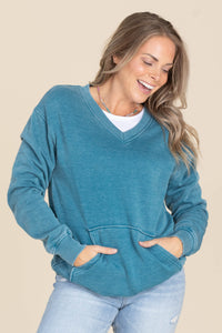 Filly Flair Cozy Campfire V-Neck Sweatshirt
