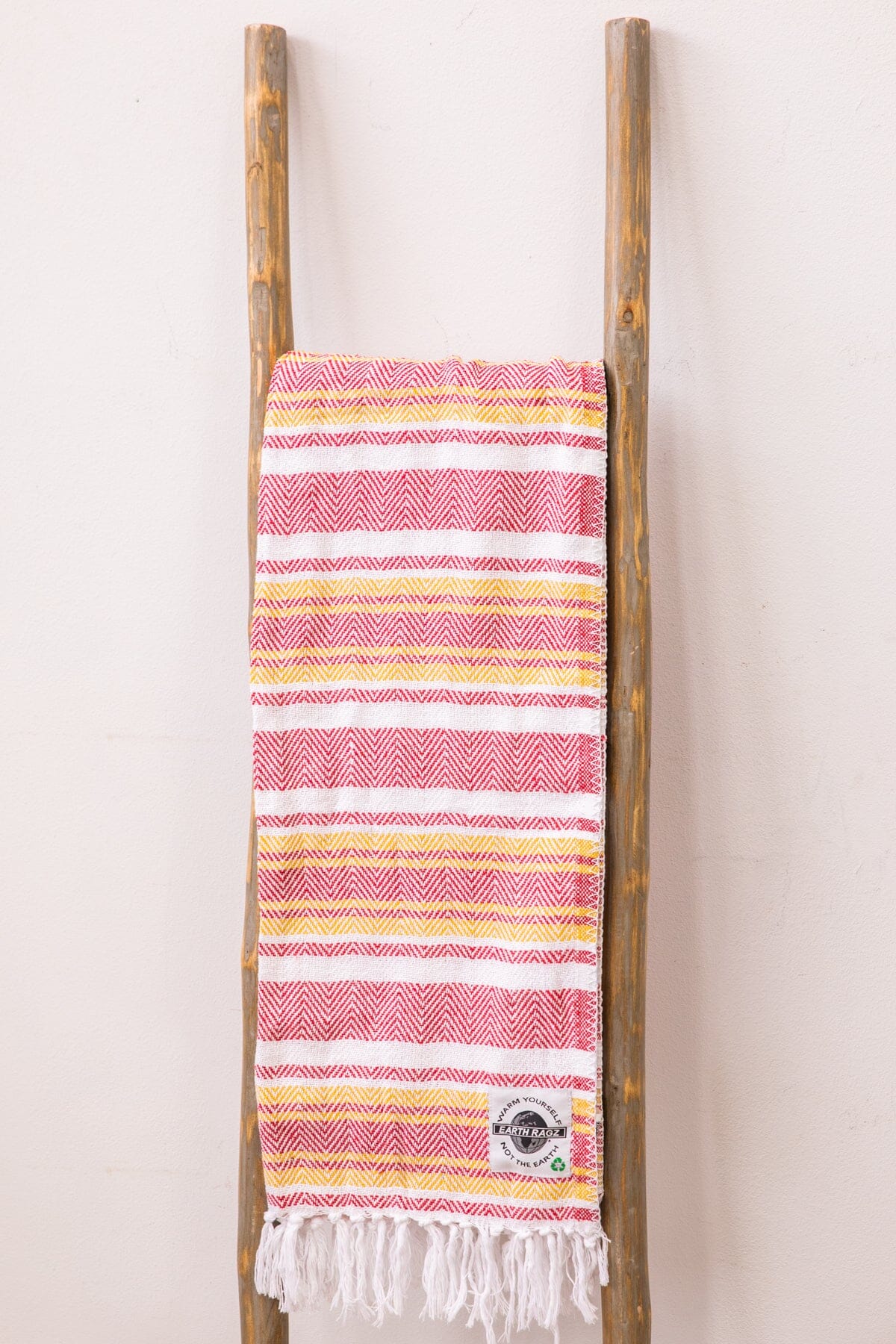 Red and Golden Yellow Stripe Beach Blanket - Filly Flair