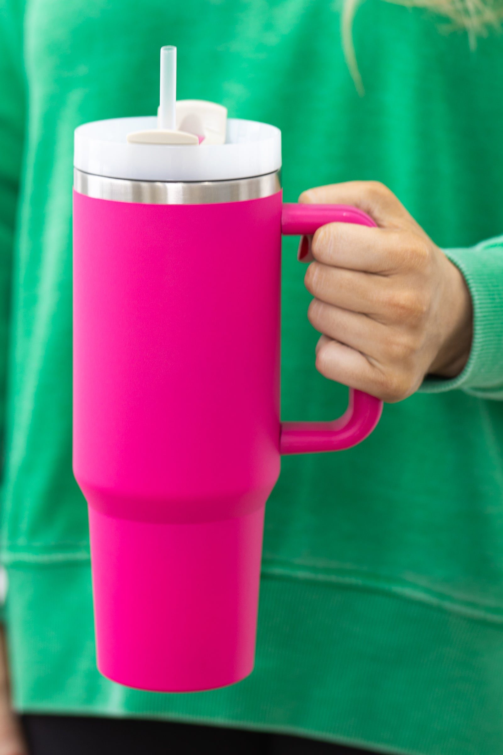 Hot Pink 40oz Stainless Steel Tumbler