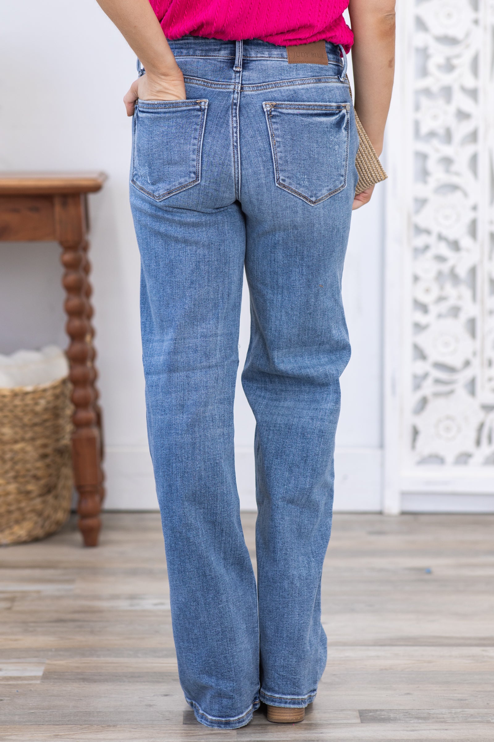 Judy Blue Non-Distressed Straight Leg Jeans