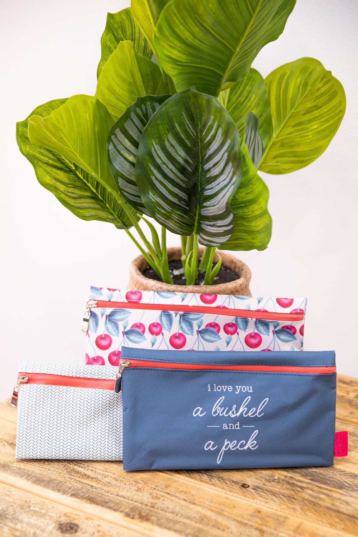 Slate Blue 3 Pack Reusable Storage Bags - Filly Flair