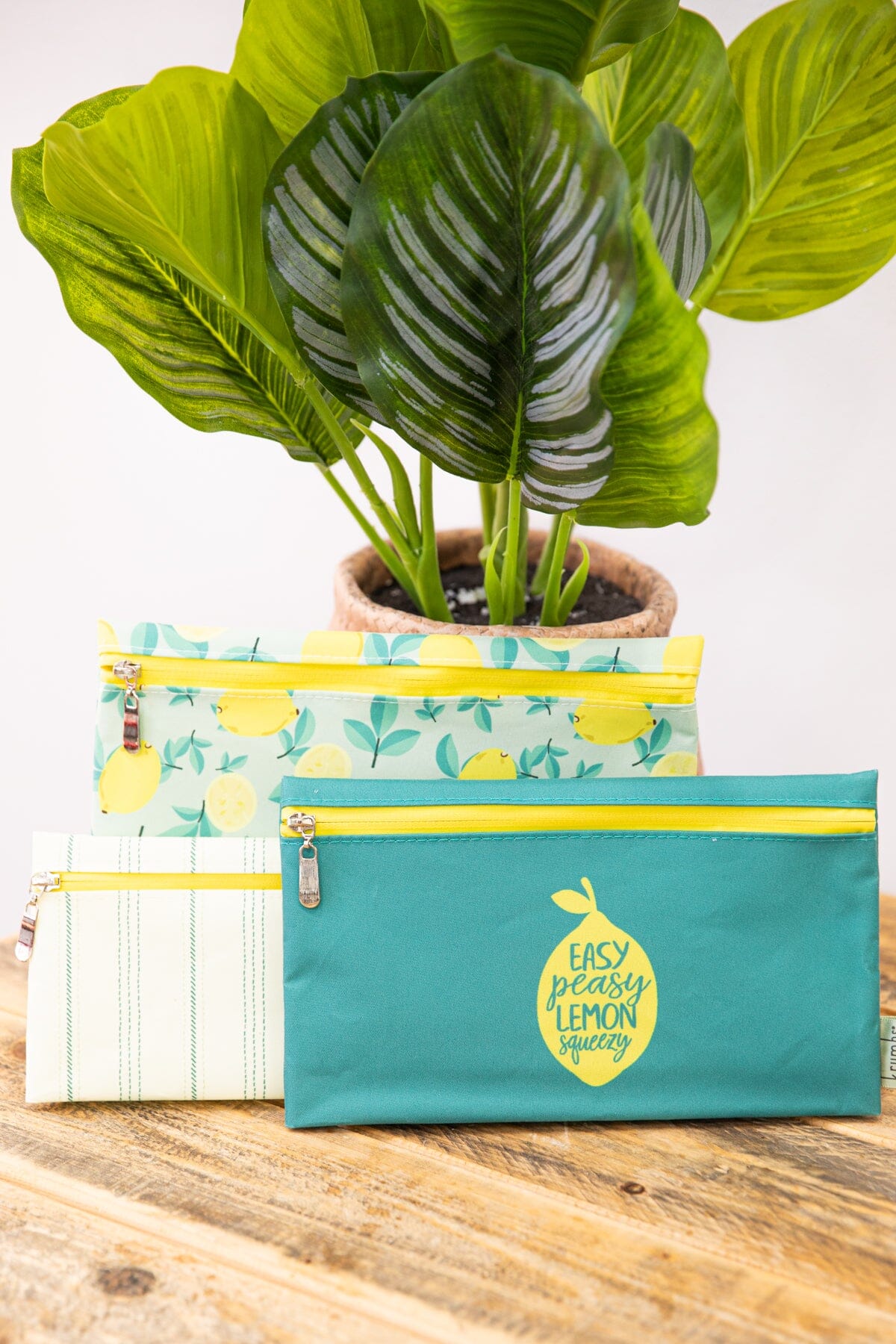 Yellow 3 Pack Reusable Storage Bags - Filly Flair