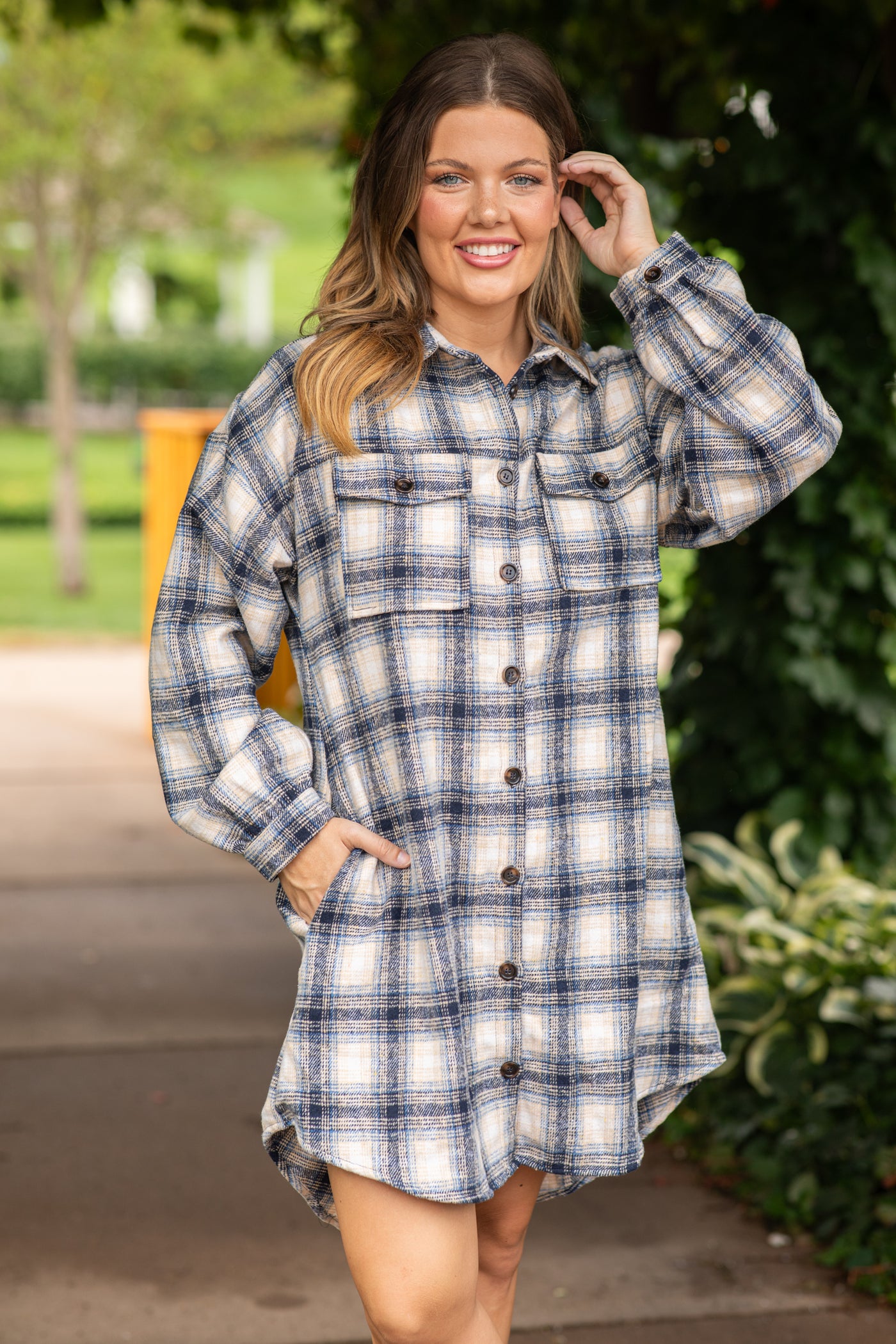 How to Style a Flannel Shirt Dress
