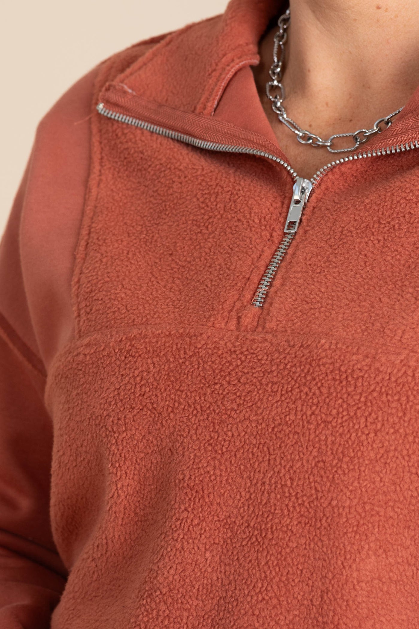 Fleece Terry 1/2 Zip Pullover