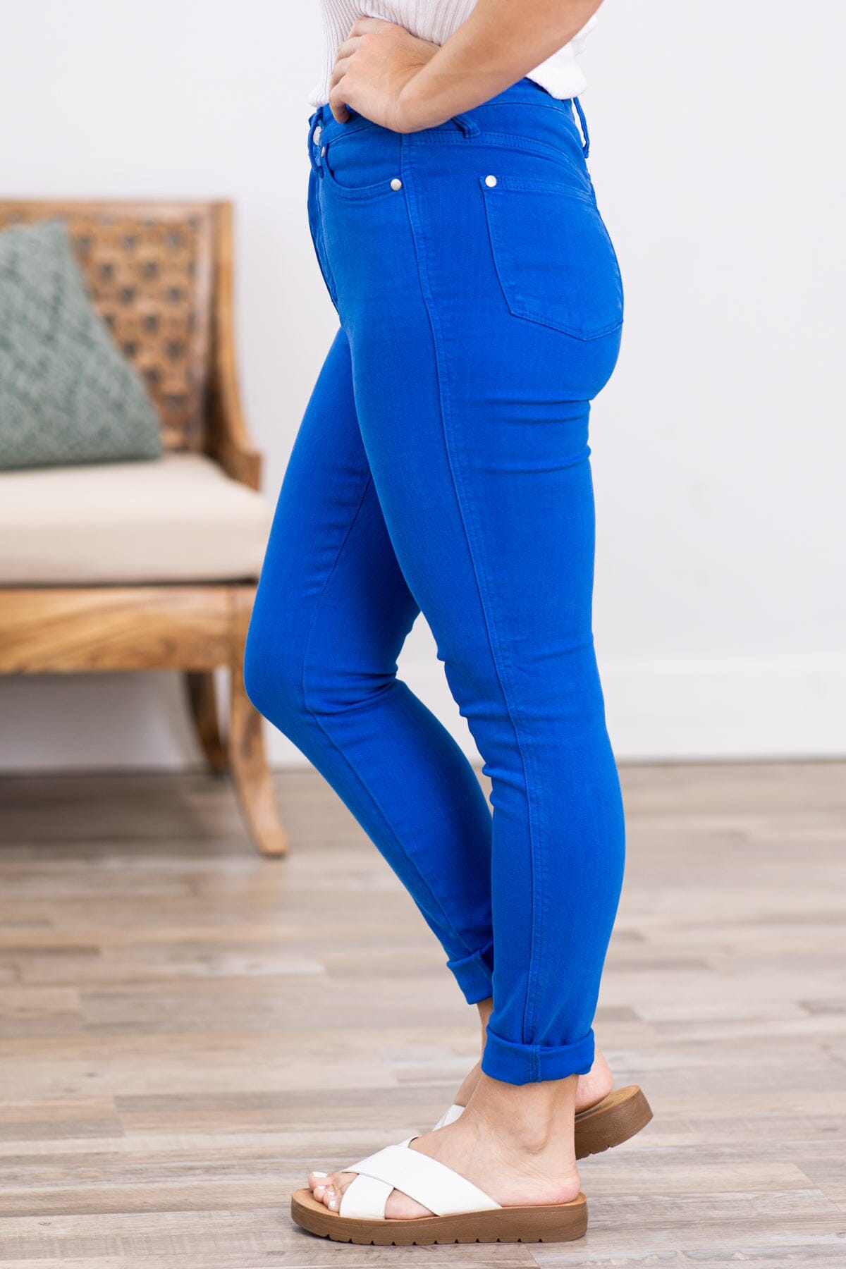 Judy Blue Cobalt Tummy Control Skinny Jeans - Filly Flair