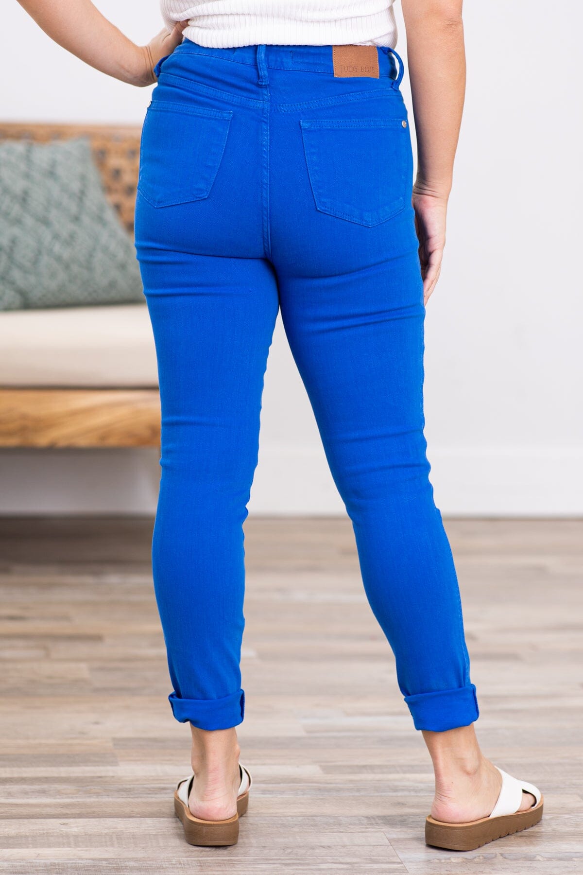 Buy Spykar Royal Blue Cotton Skinny Fit Jeans for Mens Online  Tata CLiQ