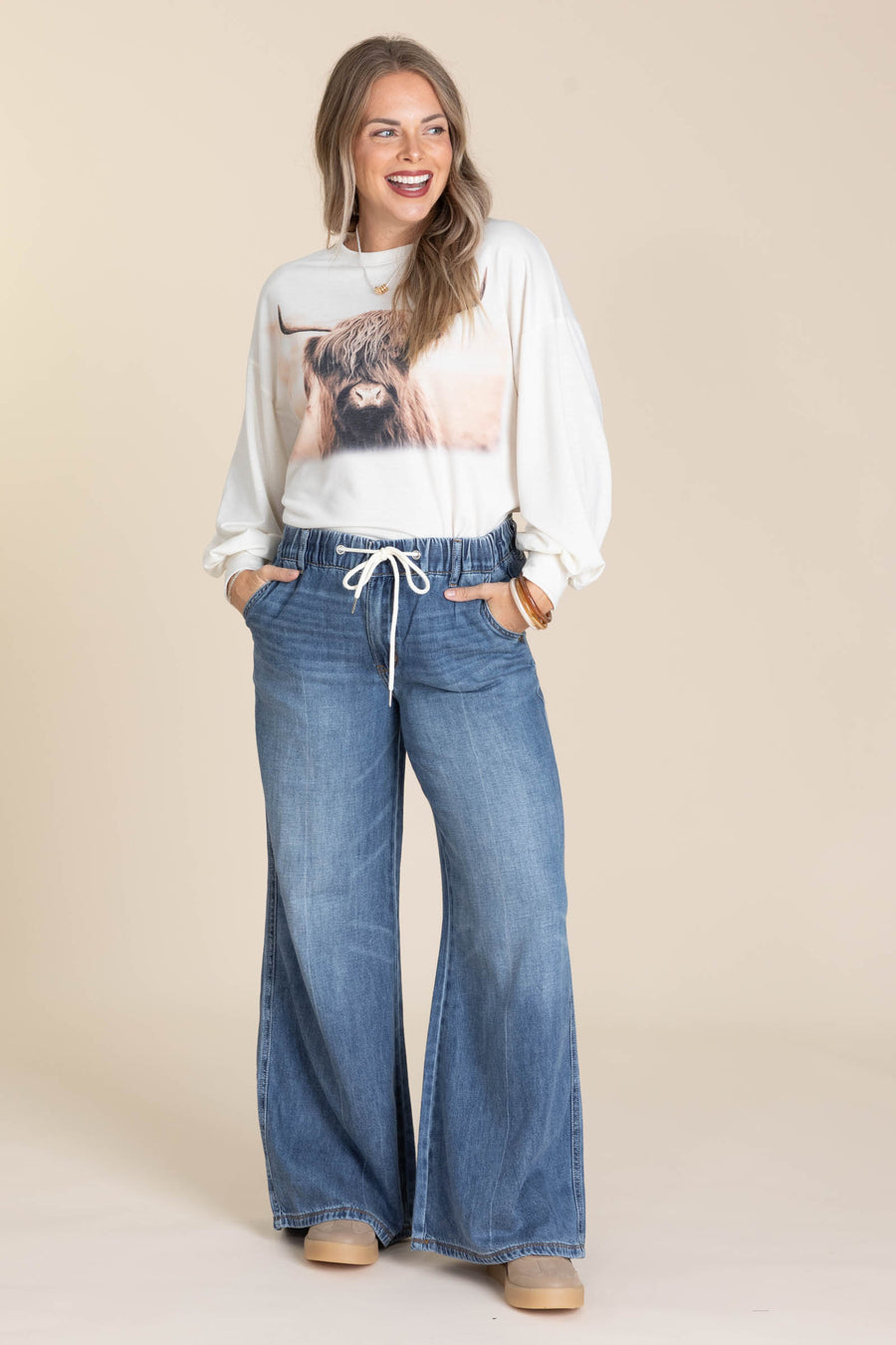 Judy Blue Palazzo Featherweight Elastic Band