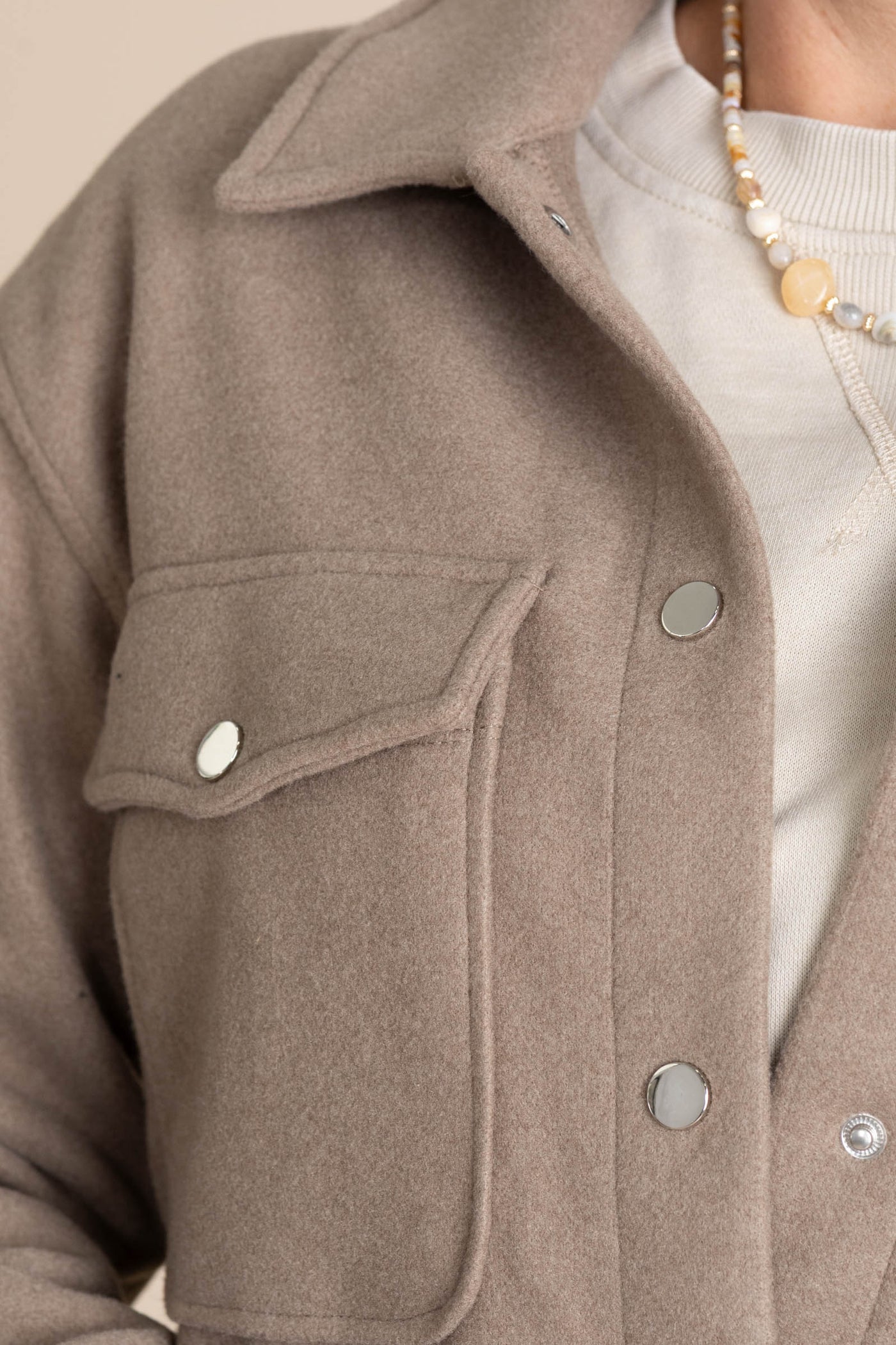 Collared Shackets With Chest Pocket