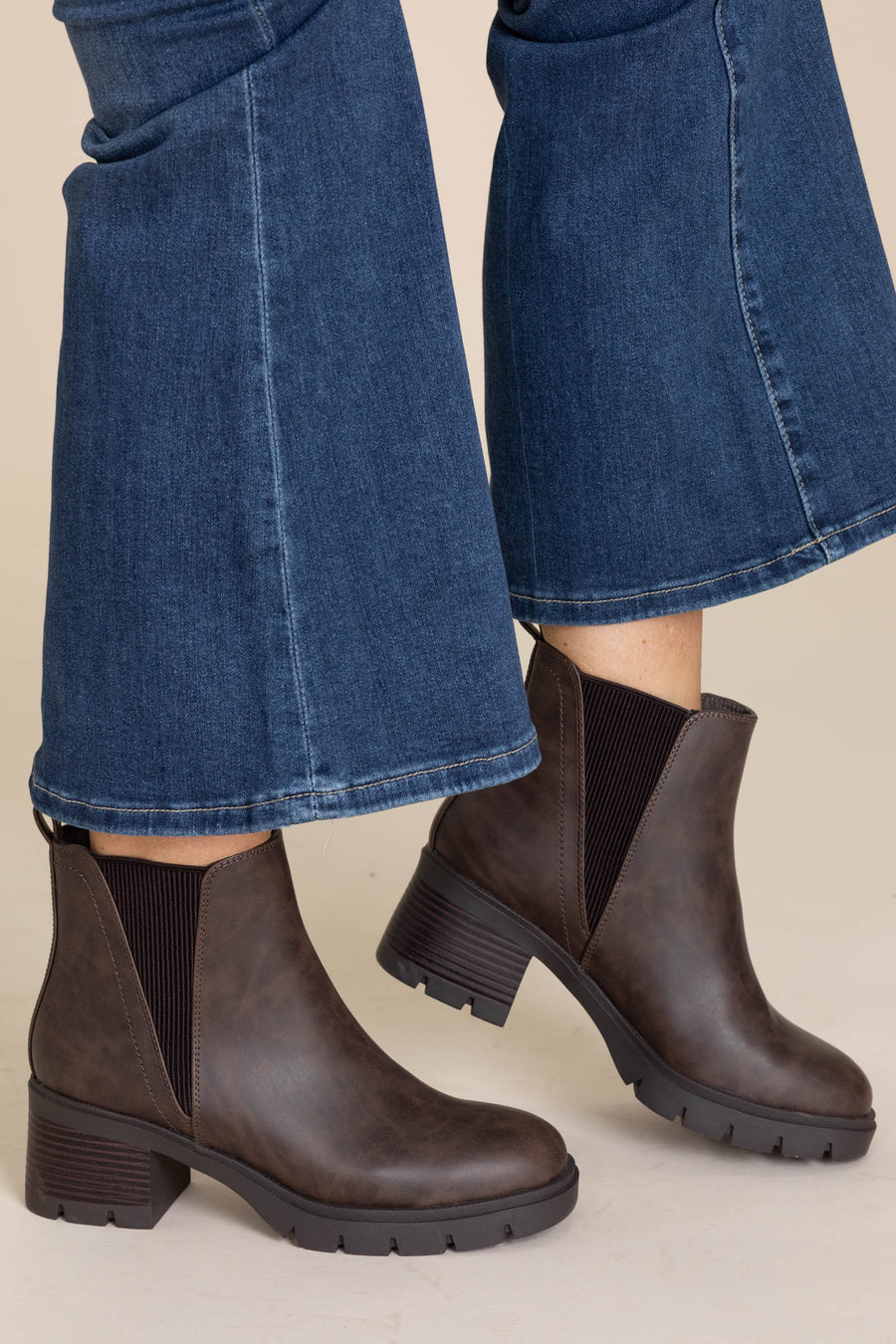 MIA Brown Chelsea Bootie