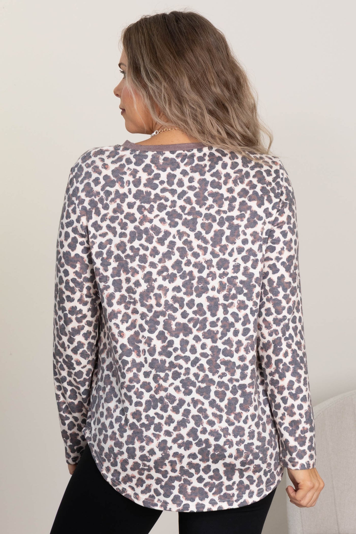 Out The Door Top By Filly Flair in Animal Print