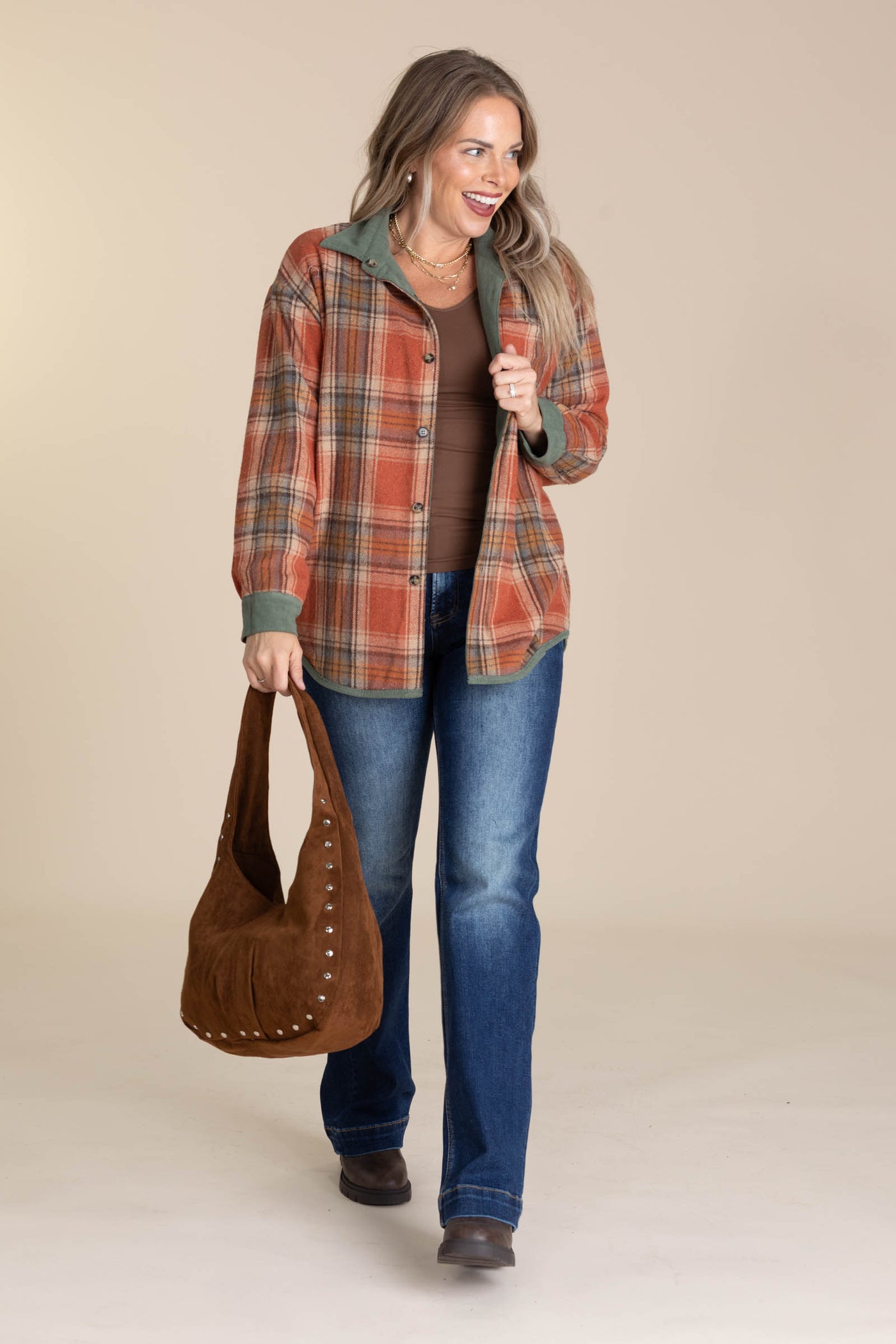 Rust Reversible Corduroy Button Down Shirt