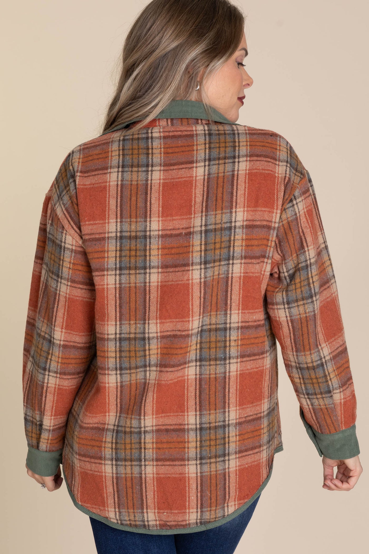 Rust Reversible Corduroy Button Down Shirt