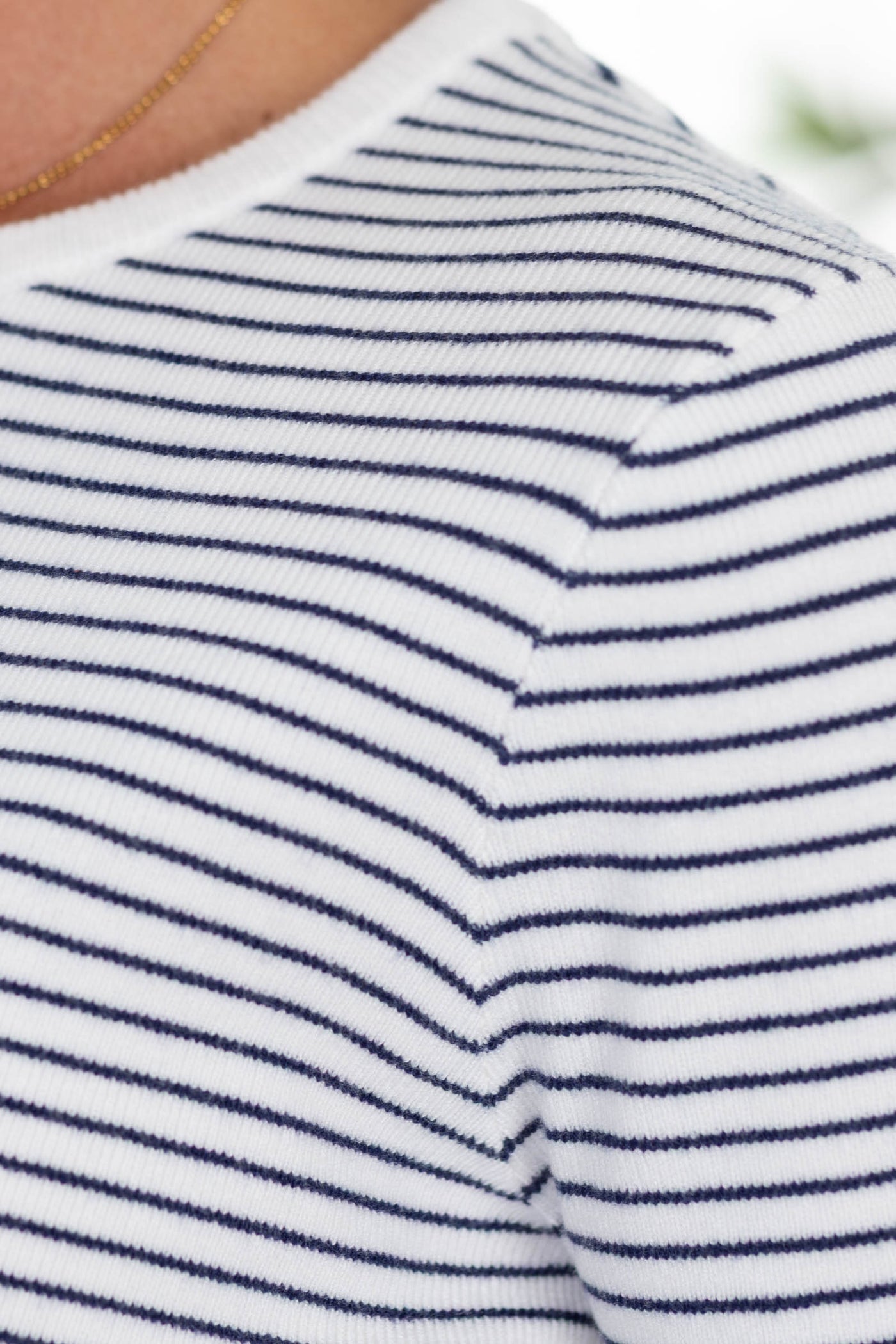 Staccato Long Sleeve Pinstripe Top