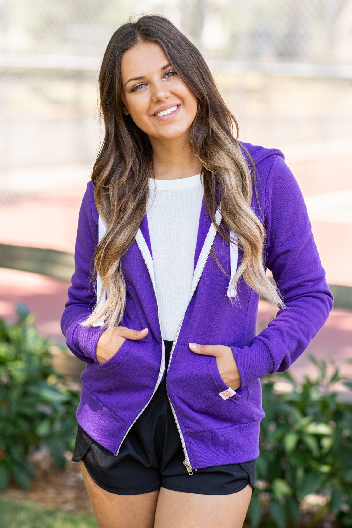 Purple Full Zip Hoodie · Filly Flair
