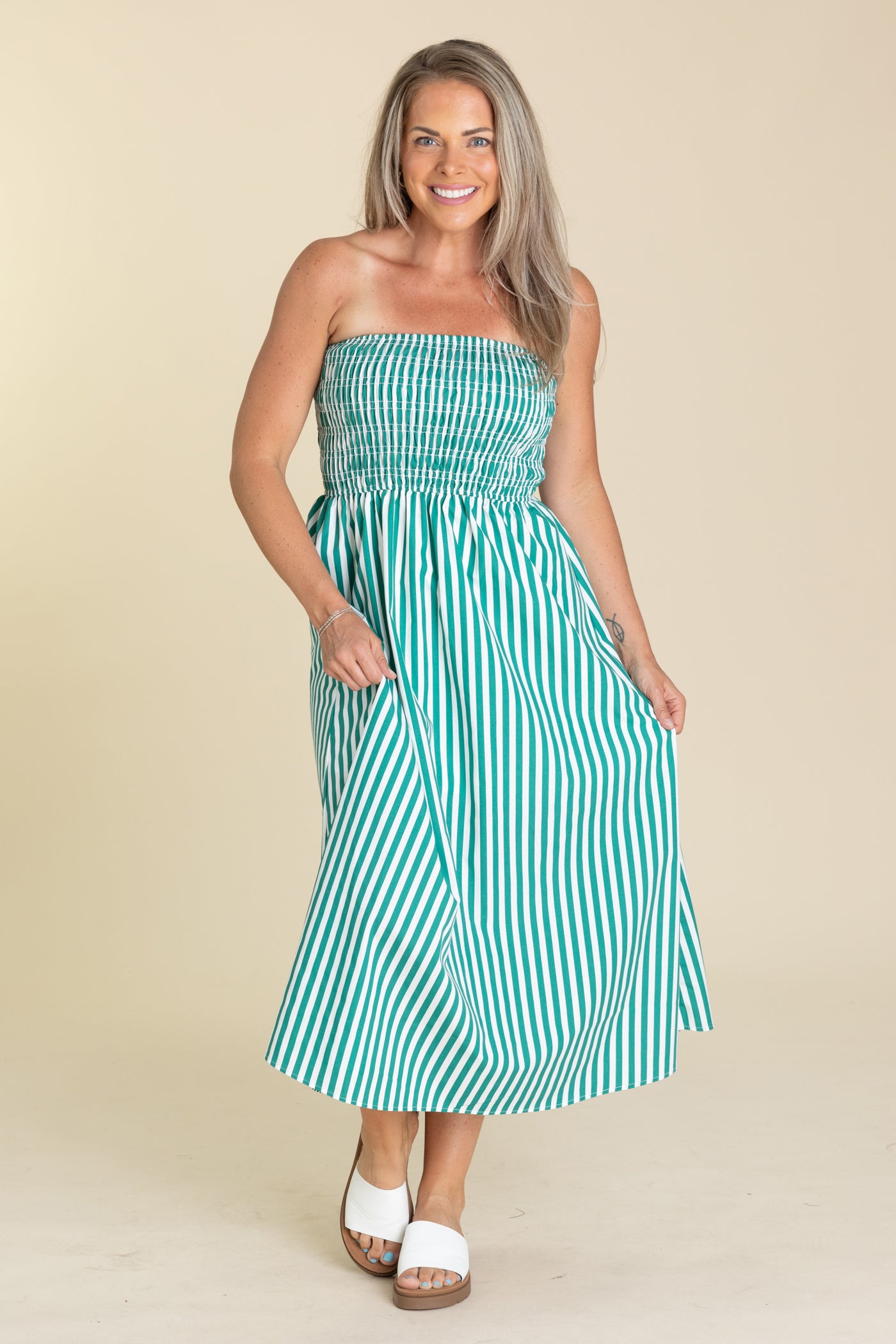 blu pepper green dress Blu Pepper Tiered Floral Dress for Women in Olive