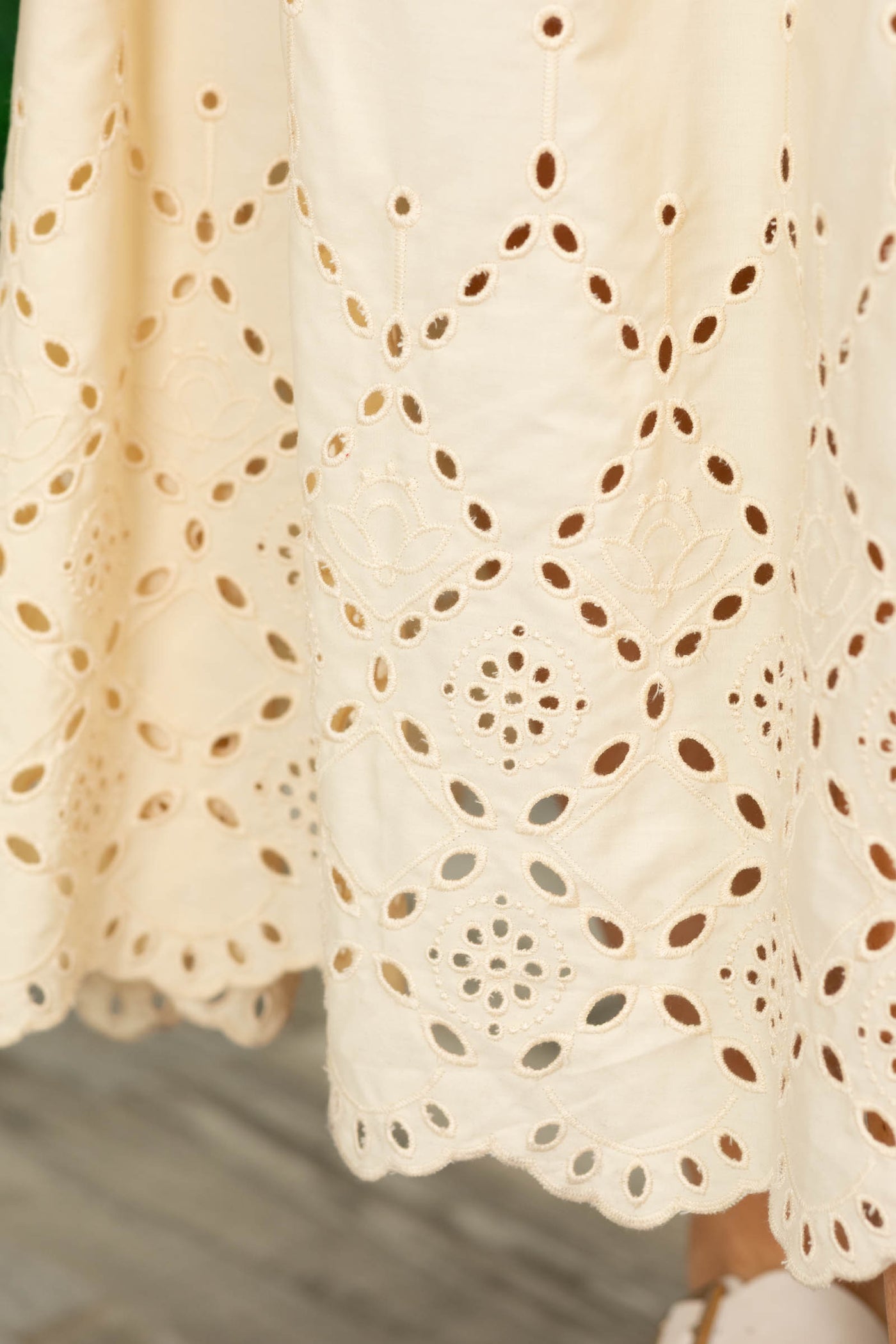 knee length dresses for ladies The Eyelet Midi Dress