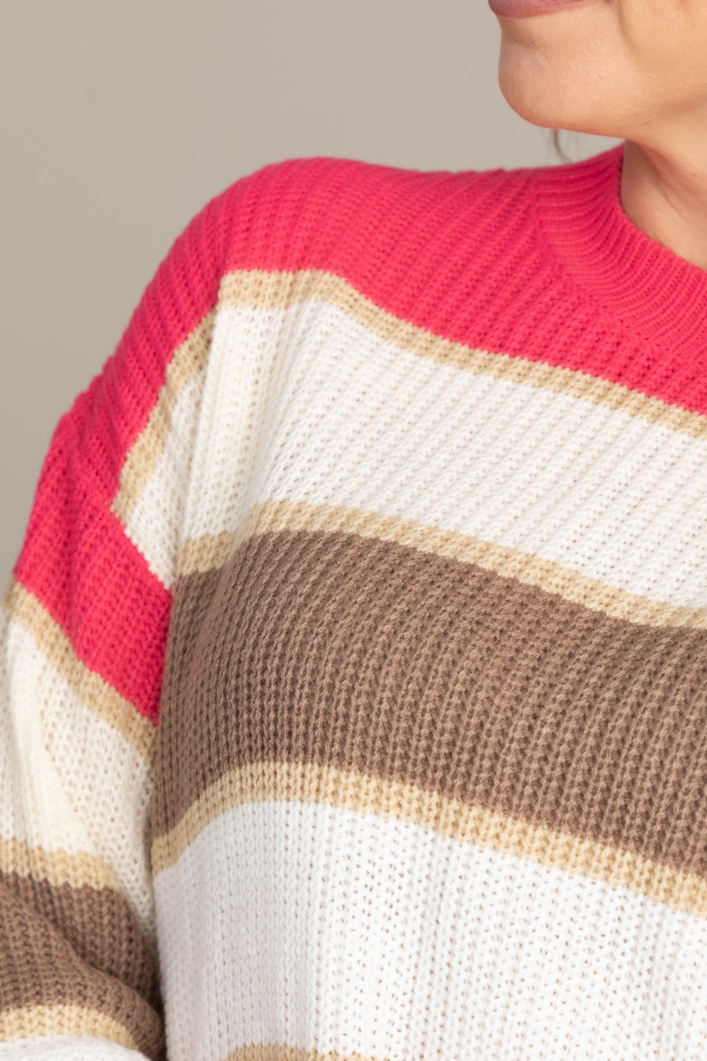 Striped Colorblock Sweaters