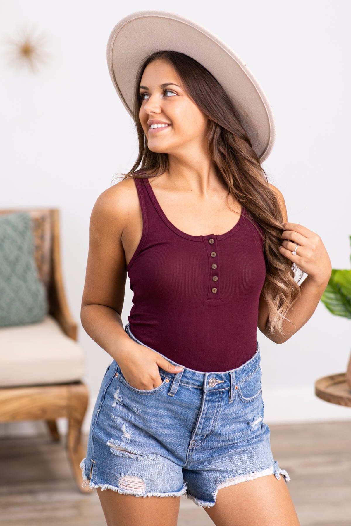 Berry Henley Tank - Filly Flair