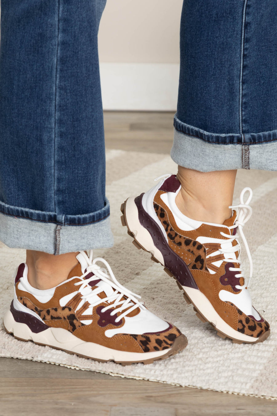 MIA Leopard Suede Sneaker