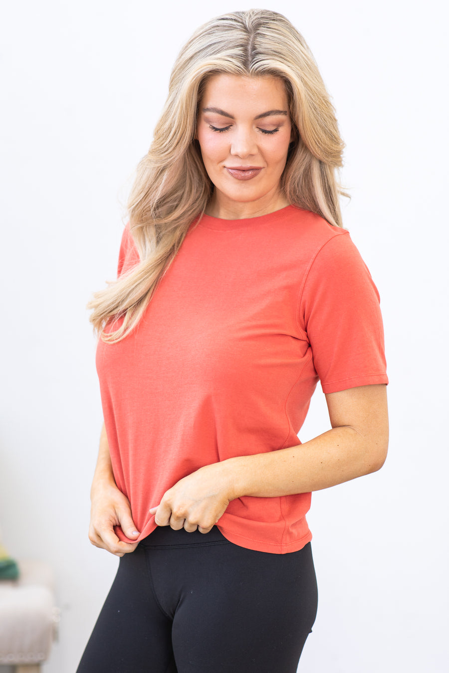 Coral Classic Boxy Fit Top
