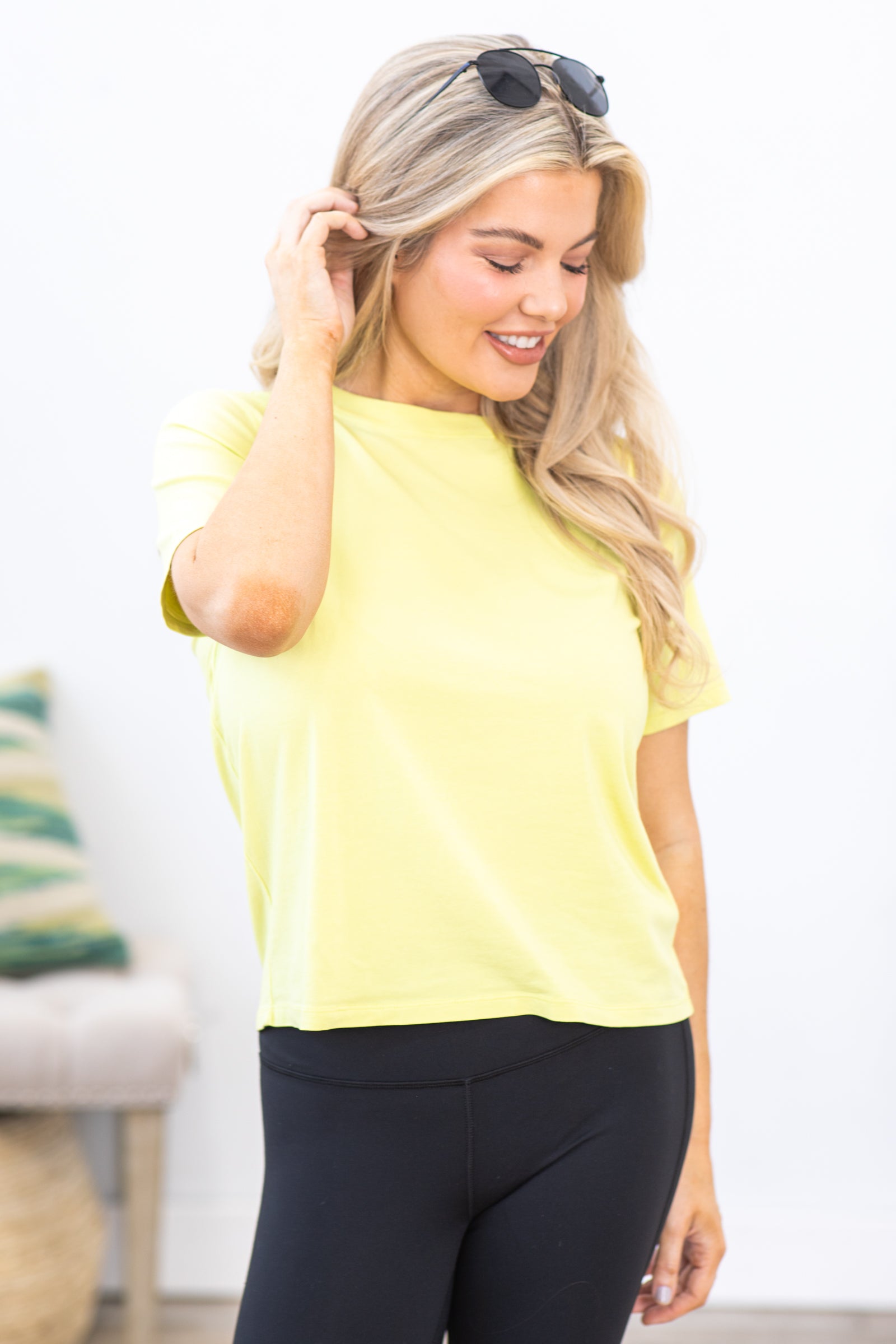 Yellow Classic Boxy Fit Top