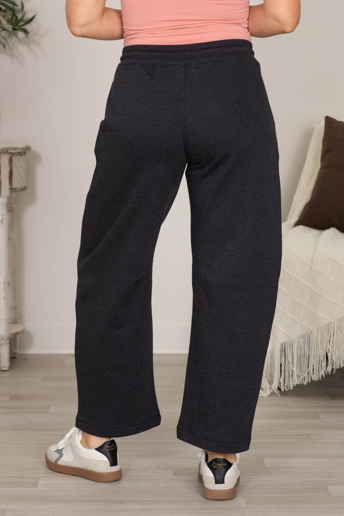 Risen Washed Black Slouchy Barrel Pants