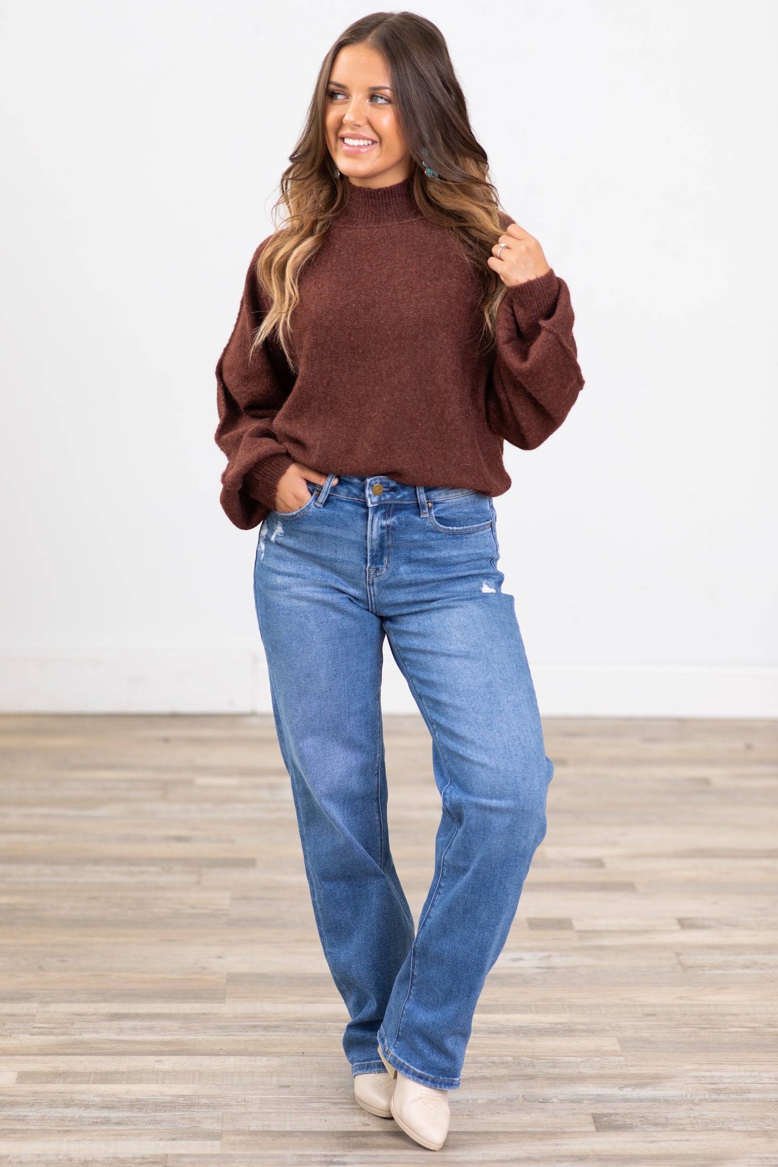 Mica High Rise Relaxed Straight Leg Jeans