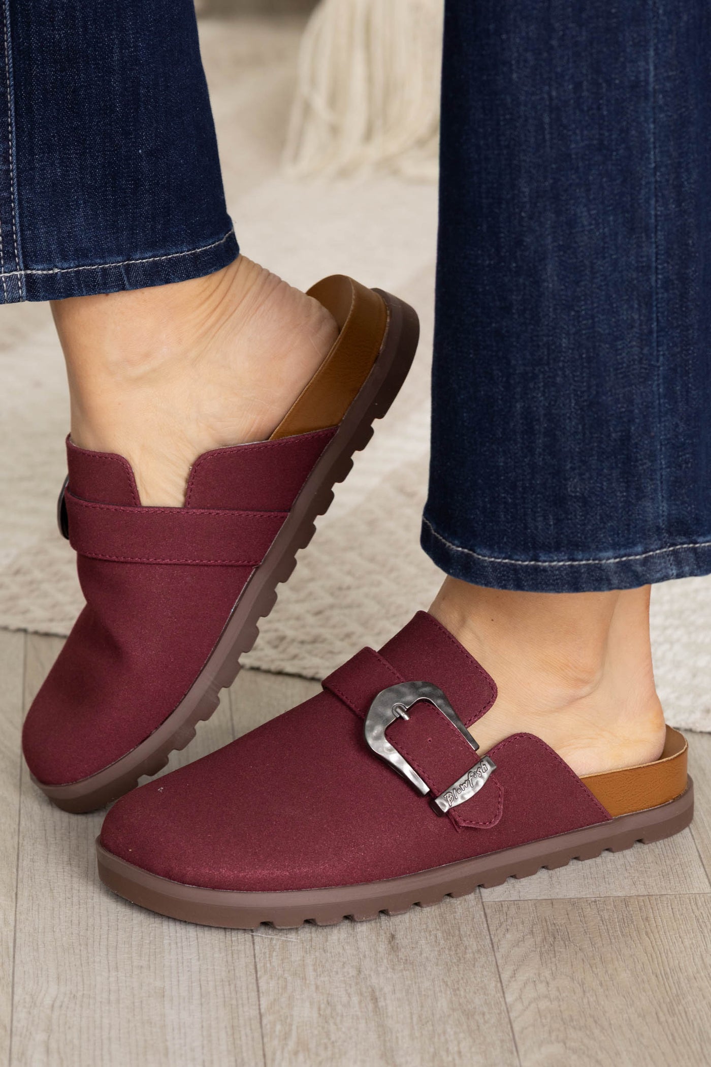 Blowfish Buckle Slip On Clogs
