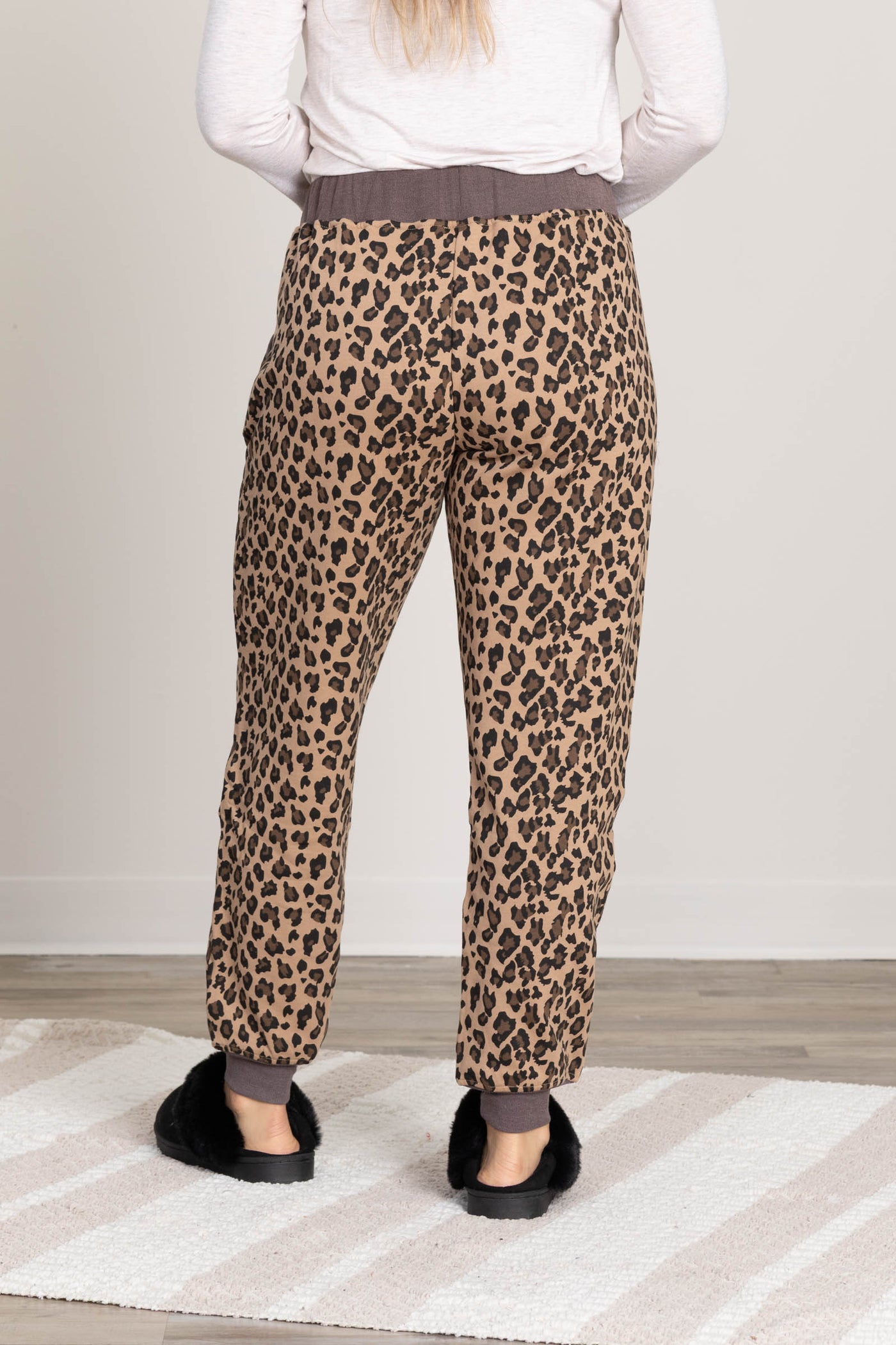 Mocha Leopard Joggers