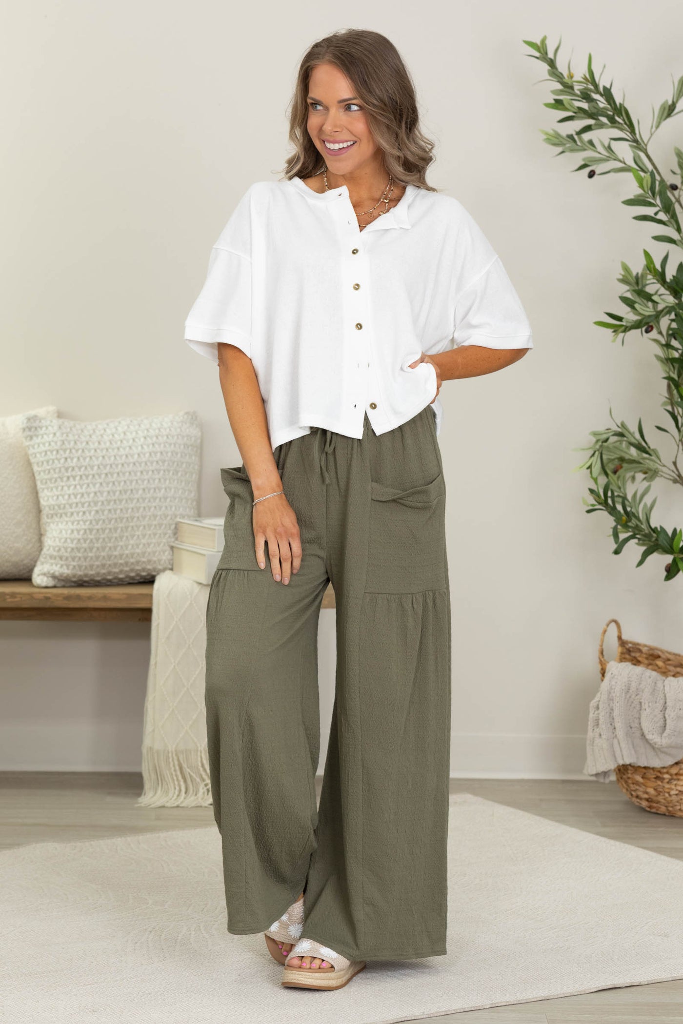 Short Sleeve Button Down Cardigan