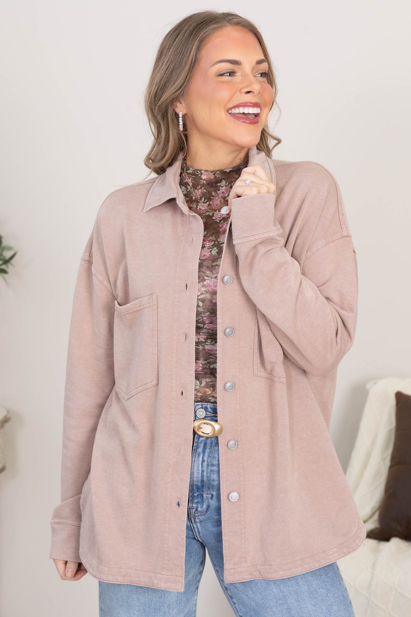 Layered and Loved Shacket by Filly Flair